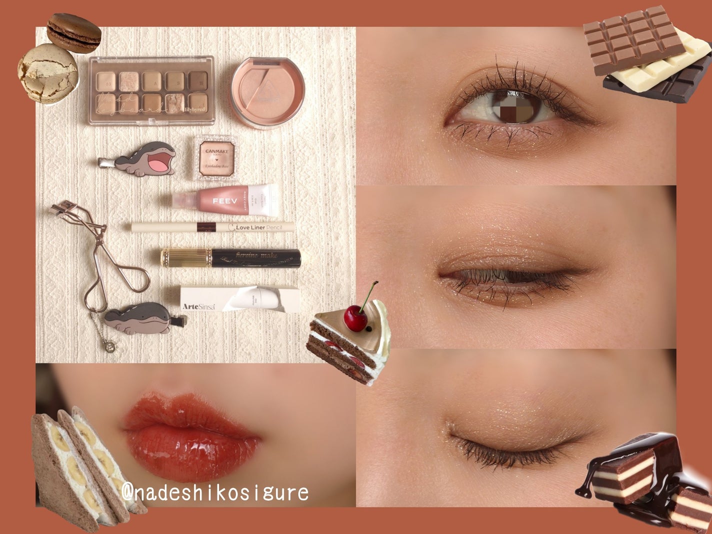 なでしこ on LIPS 「🌿イエベ秋のナチュラルメイクまとめ今までにやったナチュラルめ..」(2枚目)