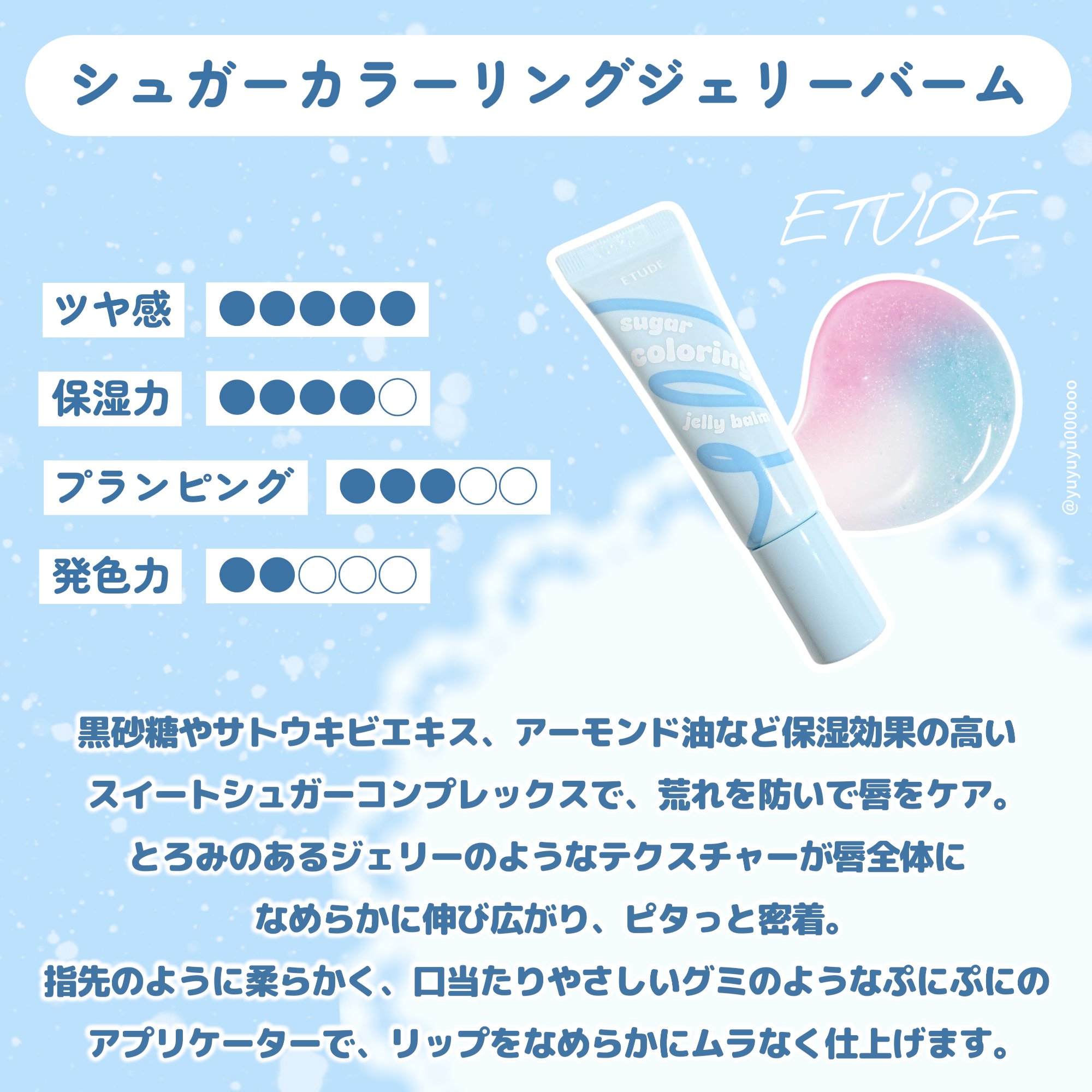 カラーリングジェリーバーム/ETUDE/リップバームを使ったクチコミ（2枚目）