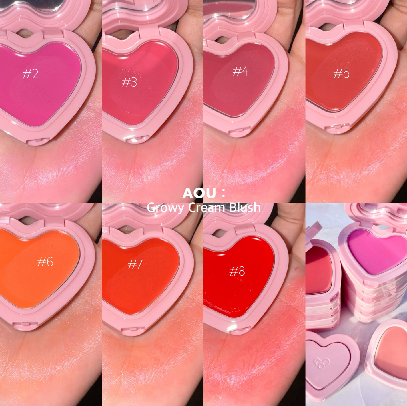 GLOWY CREAM BLUSH/AOU/ジェル・クリームチークを使ったクチコミ(7枚目)