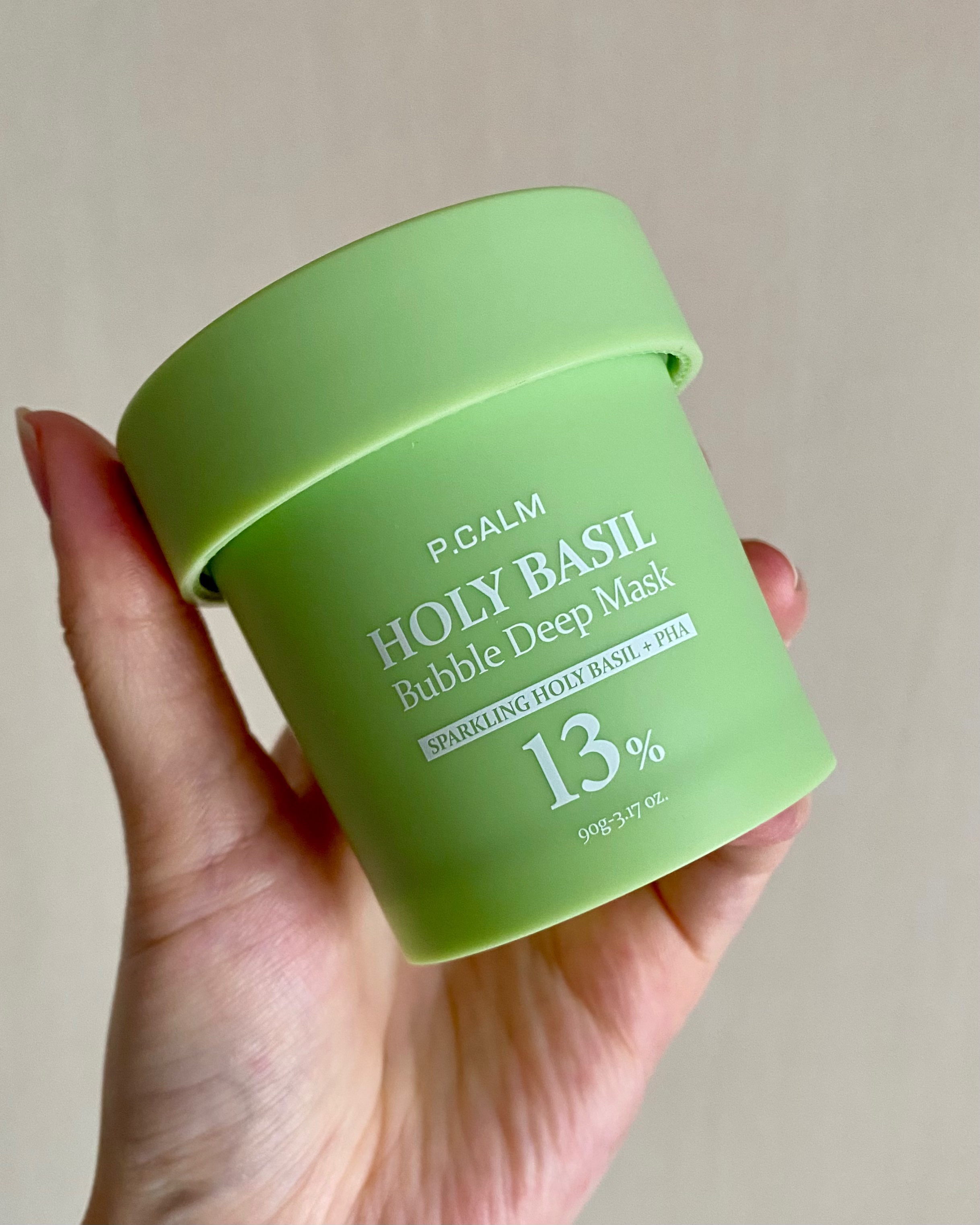 ホーリーバジル炭酸バブルパック/P.CALM/洗い流すパック・マスクを使ったクチコミ（1枚目）