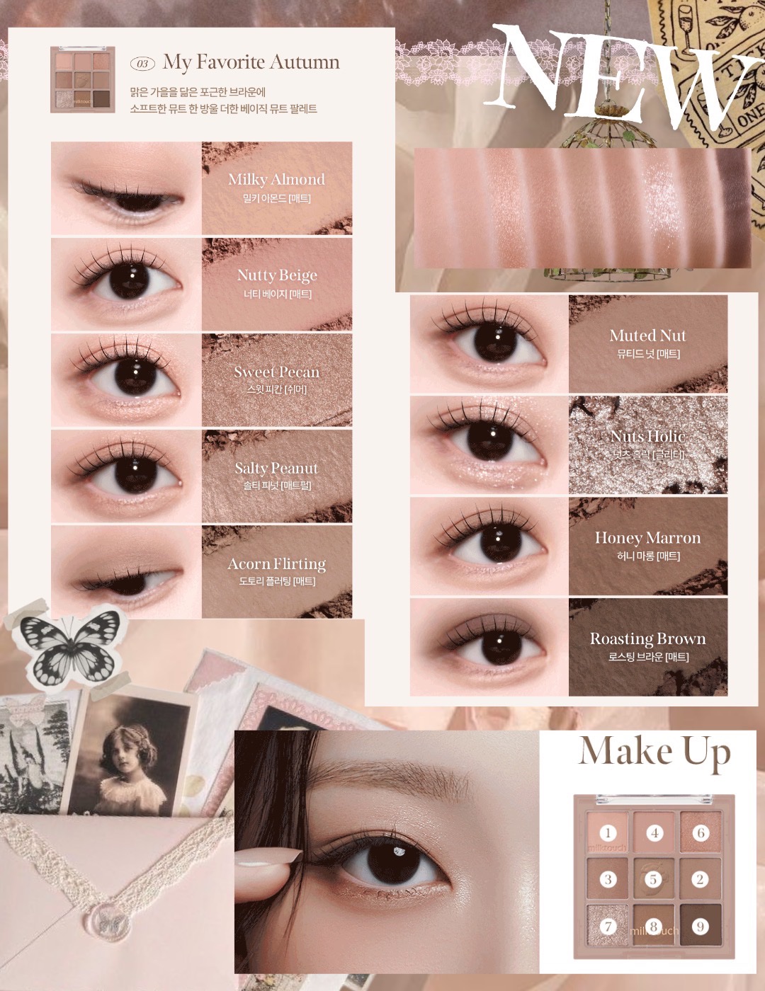 トーンオンシャドウパレット 01 トゥデイシリアルボール(Today cereal bowl)/Milk Touch/アイシャドウパレットを使ったクチコミ（3枚目）