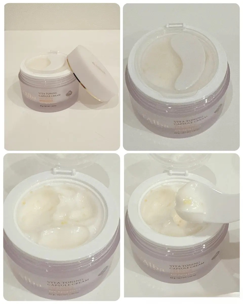 ビタトーニングカプセルクリーム/ダルバ/フェイスクリームを使ったクチコミ（3枚目）