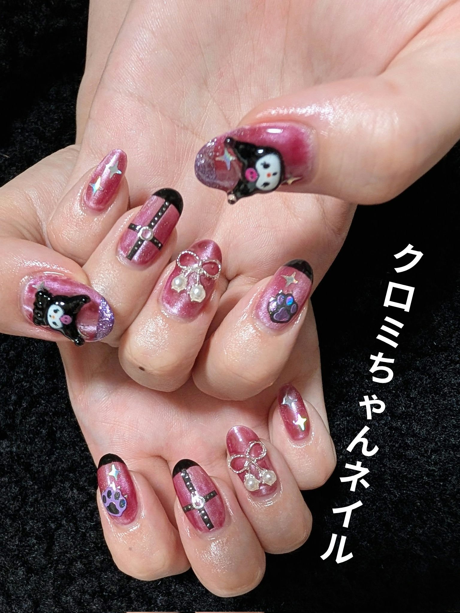 プリジェル カラーEX 黒/プリジェル/ジェルネイルを使ったクチコミ（1枚目）