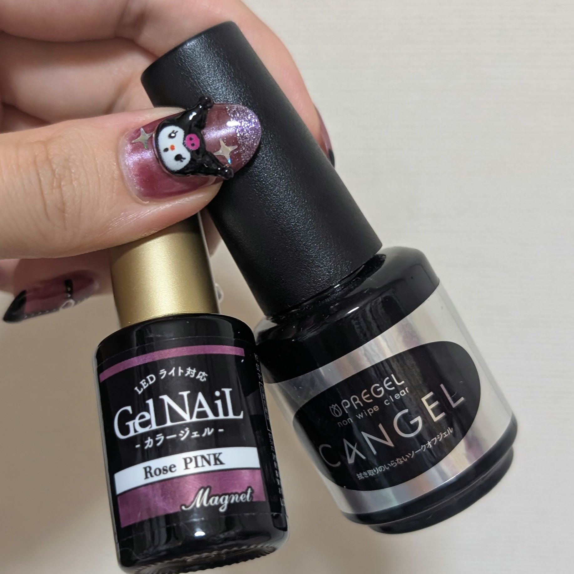 プリジェル カラーEX 黒/プリジェル/ジェルネイルを使ったクチコミ（2枚目）