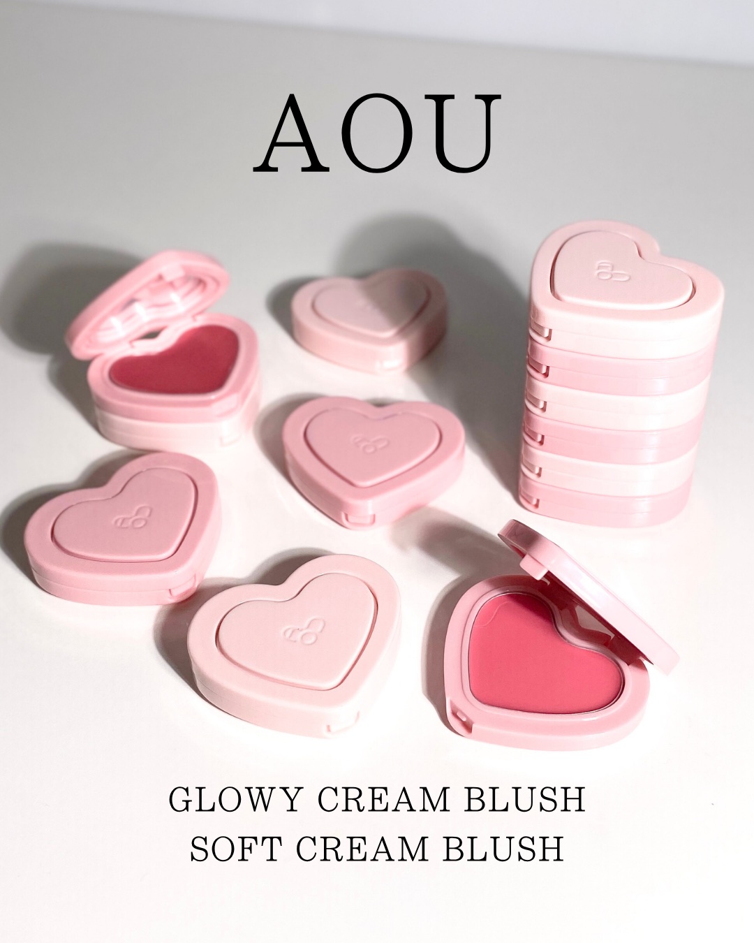 AOUのチークが可愛いすぎる❤️🩷
ひと塗りで理想の頬に。

《AOU》
▶︎ソフトクリームチーク
▶︎グローイクリームチーク



🩷ソフトクリームチーク🩷
クリーミィなテクスチャーからソフトマットな質感に。
ブラー効果で毛穴をふわ