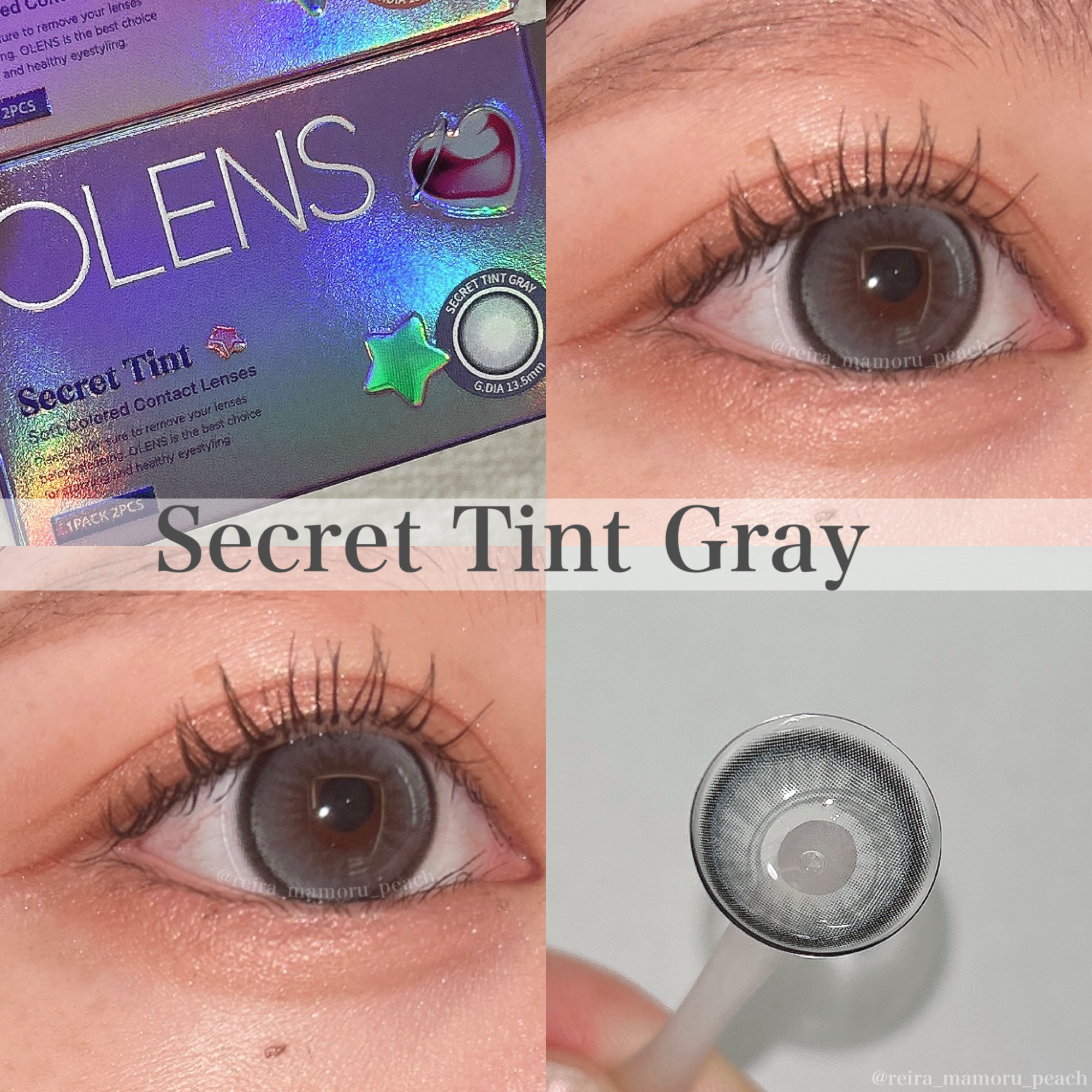 secret tint/OLENS/１ヶ月（１MONTH）カラコンを使ったクチコミ（3枚目）