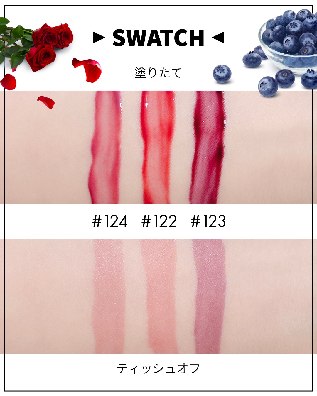 フルーティーグラムティント｜Lakaの人気色を比較 - 🫐 Laka