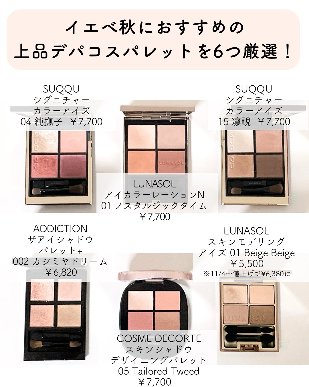 スキンモデリングアイズ/LUNASOL/アイシャドウパレットを使ったクチコミ（2枚目）