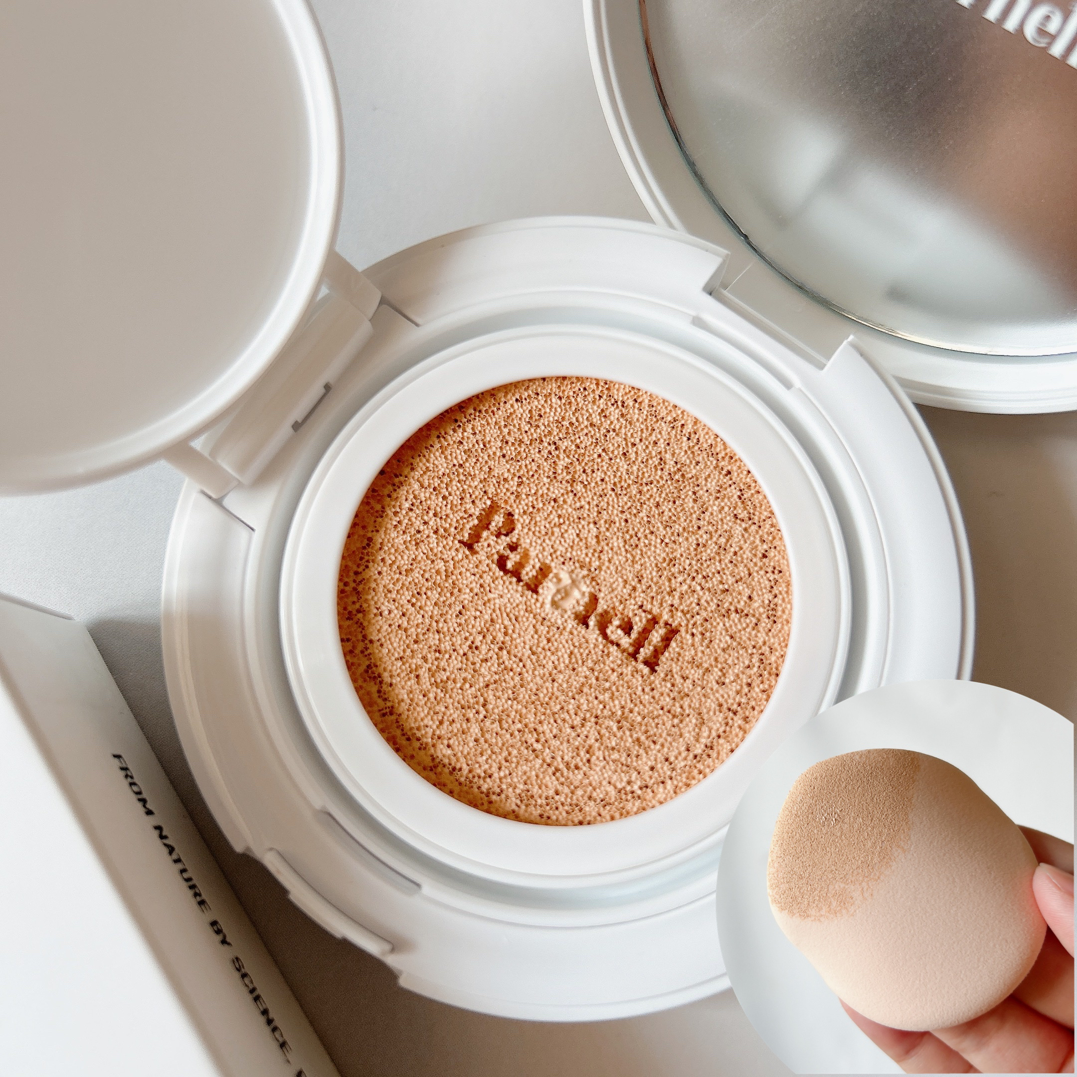 シカマヌ　セラム　クッションファンデ/parnell/クッションファンデーションを使ったクチコミ（2枚目）