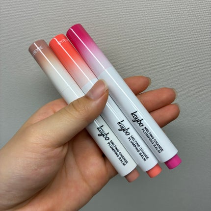 MELTING CHANGE PLUMPING BALM/keybo/口紅を使ったクチコミ(4枚目)