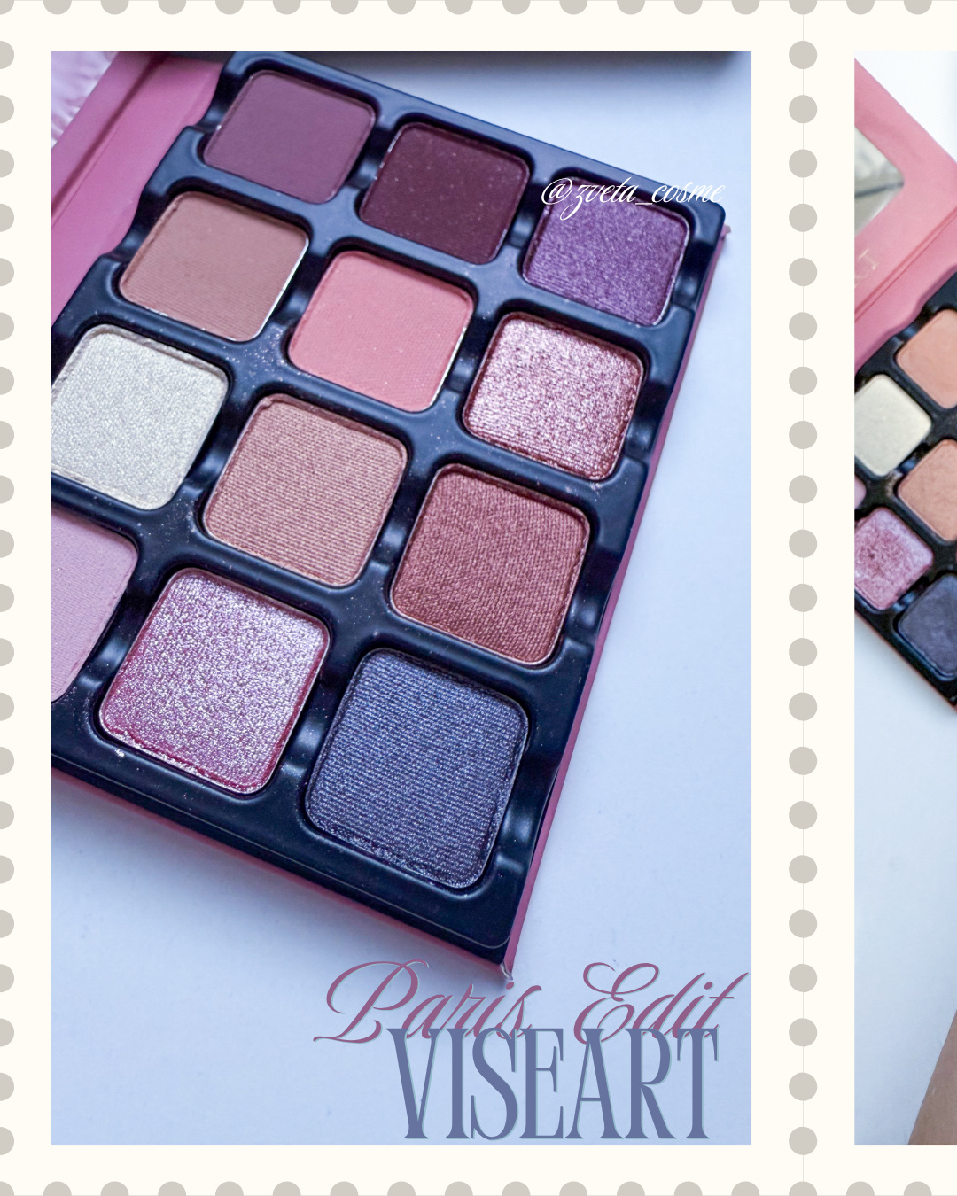 Paris EDIT Eye Shadow Palette/VISEART/アイシャドウパレットを使ったクチコミ（1枚目）