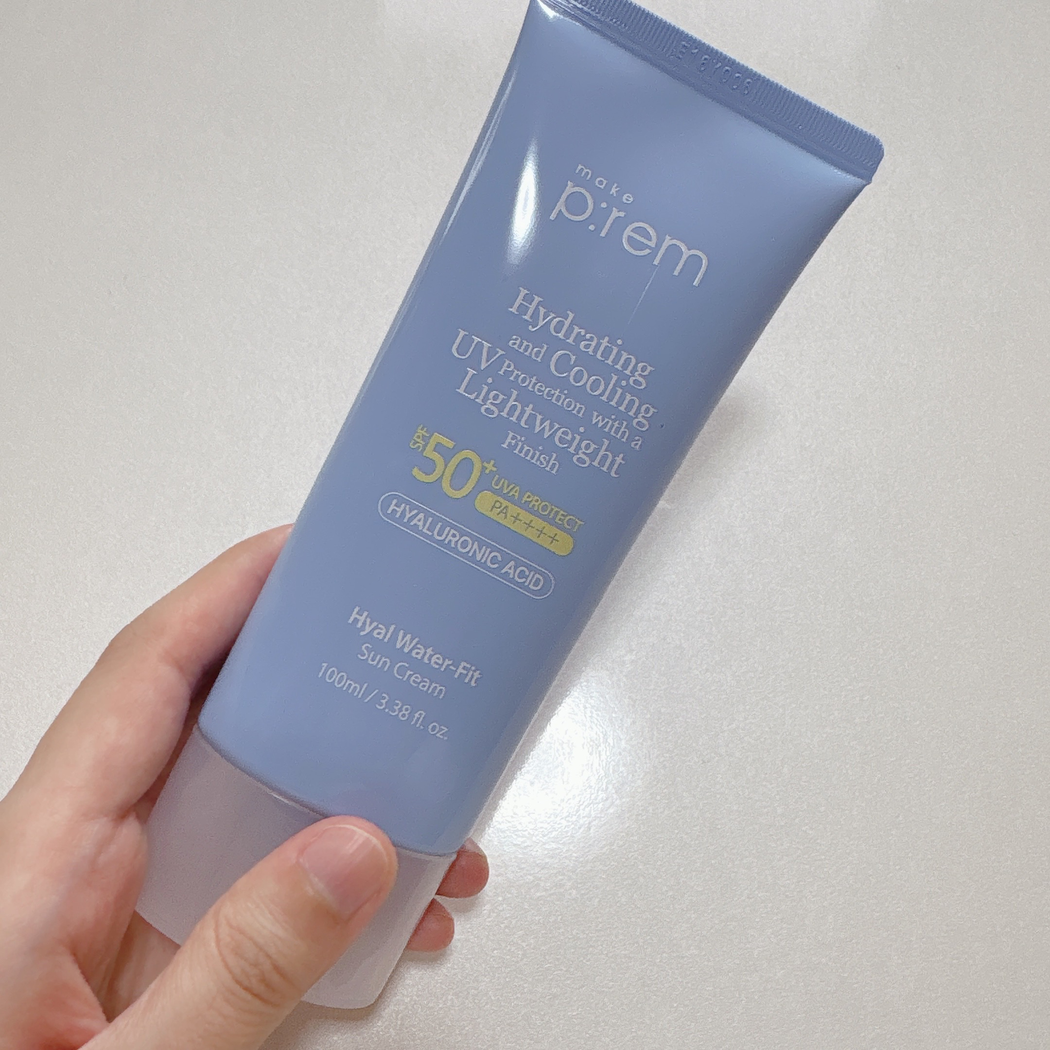 ヒアル ウォーターフィットサンクリーム/make prem/日焼け止めクリームを使ったクチコミ（2枚目）