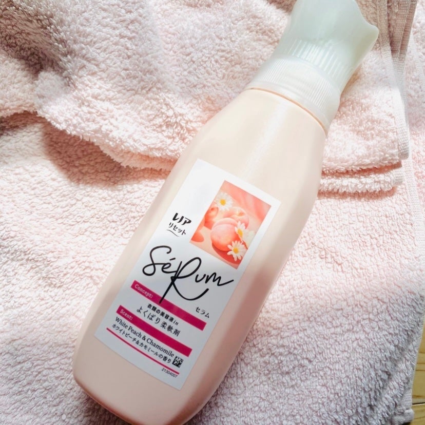 レノアリセット セラム ホワイトピーチ&カモミールの香り/レノア/柔軟剤を使ったクチコミ(2枚目)