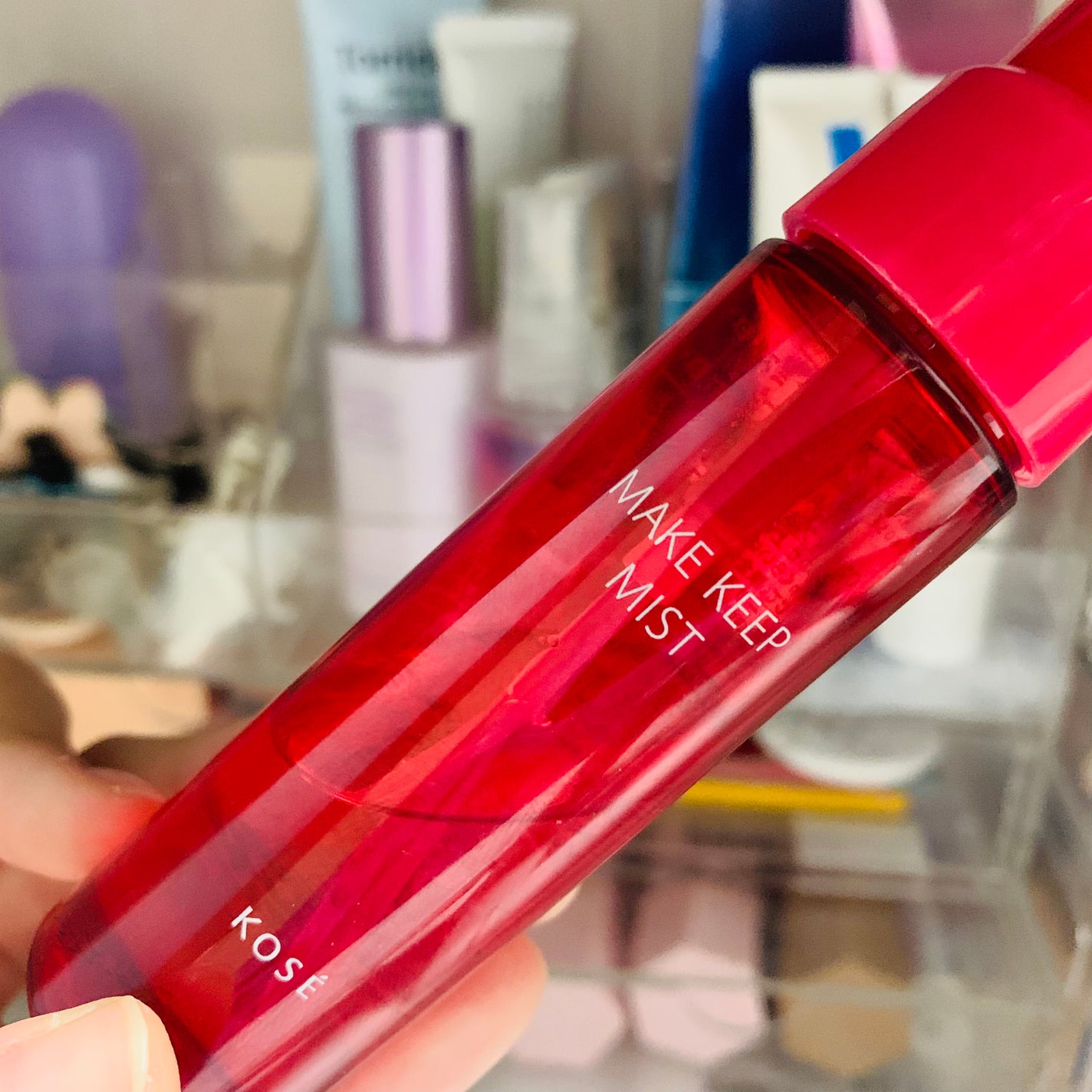 メイク キープ ミスト EX + モイスト TEA/コーセーコスメニエンス/フィックスミストを使ったクチコミ(1枚目)