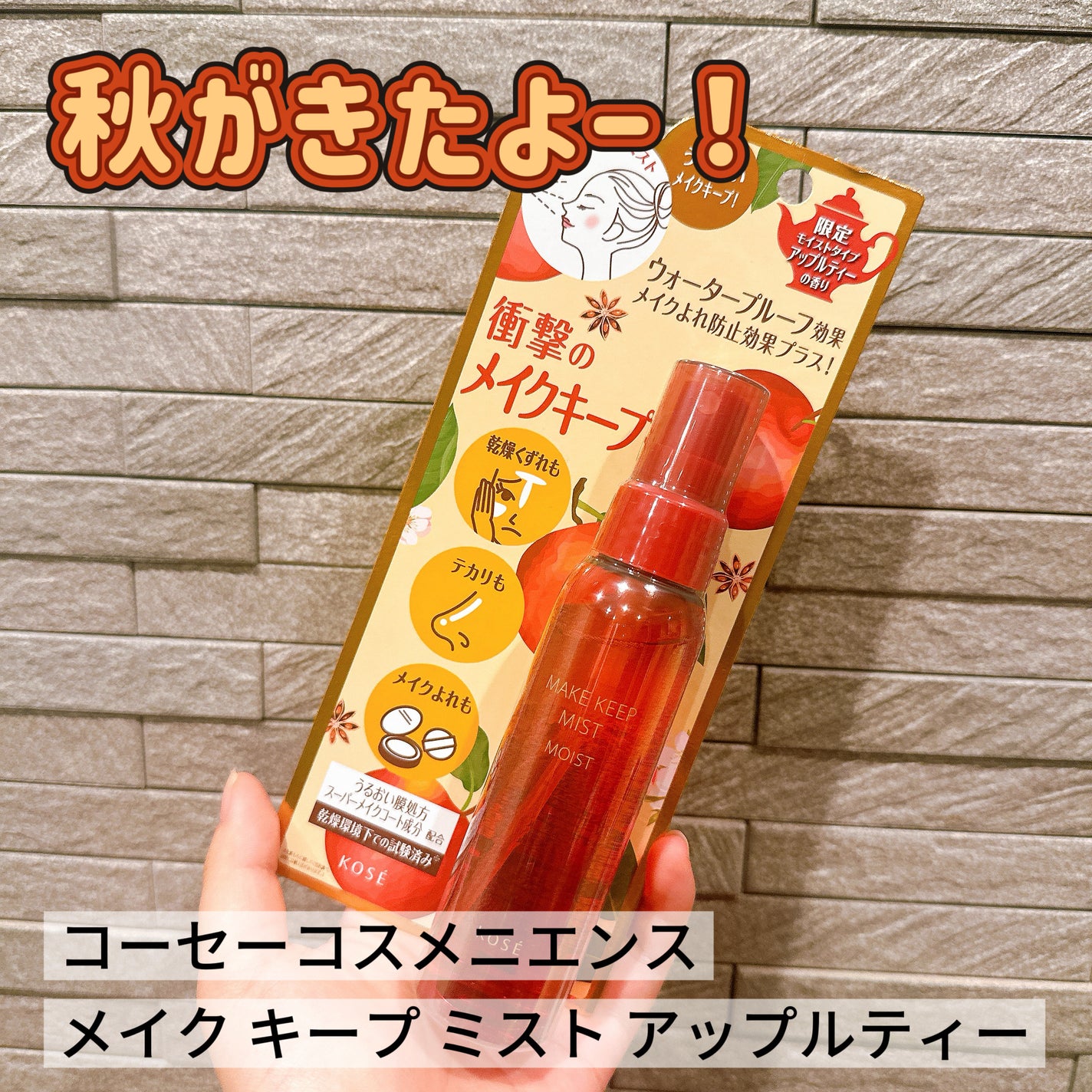 メイク キープ ミスト EX + モイスト TEA/コーセーコスメニエンス/フィックスミストを使ったクチコミ(1枚目)
