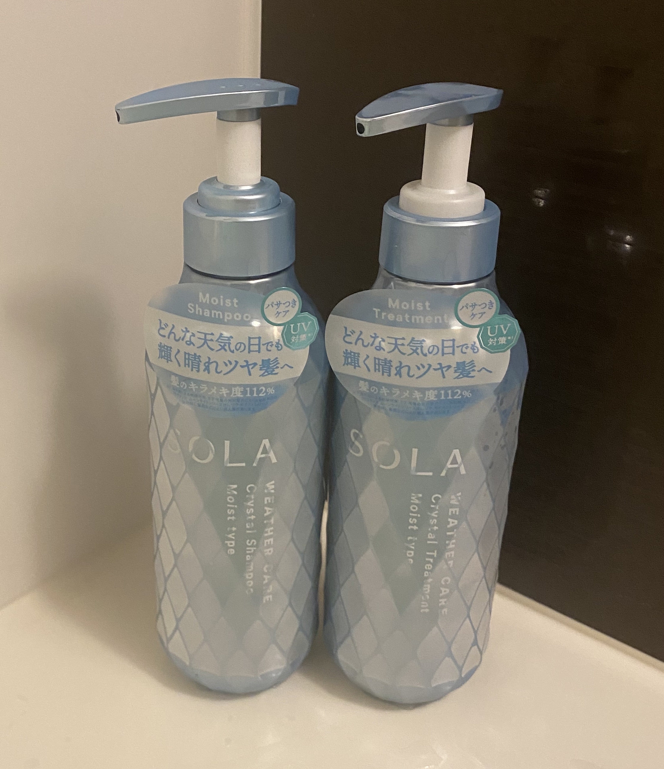 ソラ ウェザーケア クリスタル シャンプー/ヘアトリートメント モイストタイプ/SOLA WEATHER CARE/市販シャンプーを使ったクチコミ（1枚目）