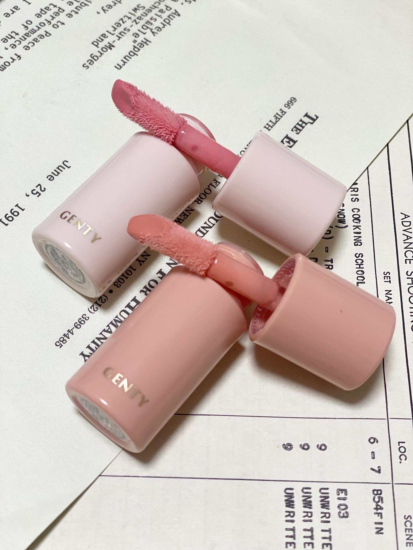 ジェンティー　メルトハーリキッドチークハイライター/GENTY/リキッドチークを使ったクチコミ（2枚目）