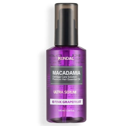 KUNDAL マカダミア ウルトラヘアセラム のクチコミ「髪の毛綺麗にしたい人!✨
ピンクグレープフルーツのいい香り!⸜🌷︎⸝
マカダミア ウルト.....」(1枚目)