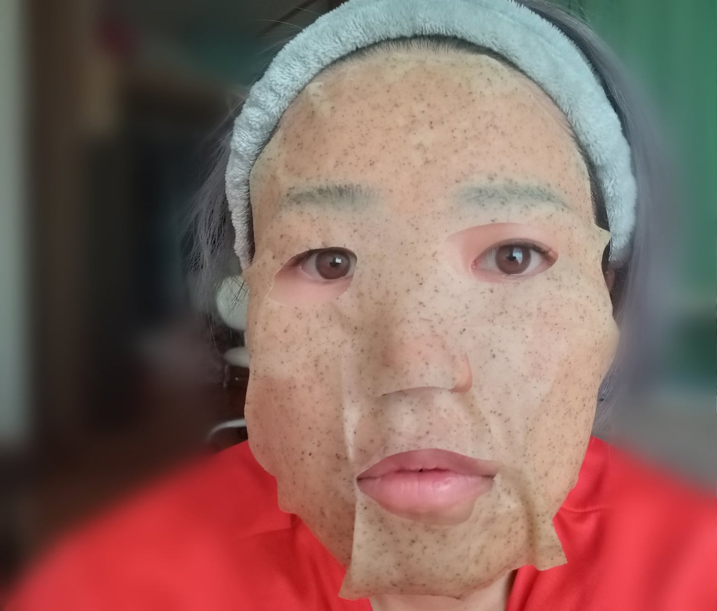 ツボクサスージングハイドロヨモギマスク/LIALUSTER/シートマスク・パックを使ったクチコミ(4枚目)