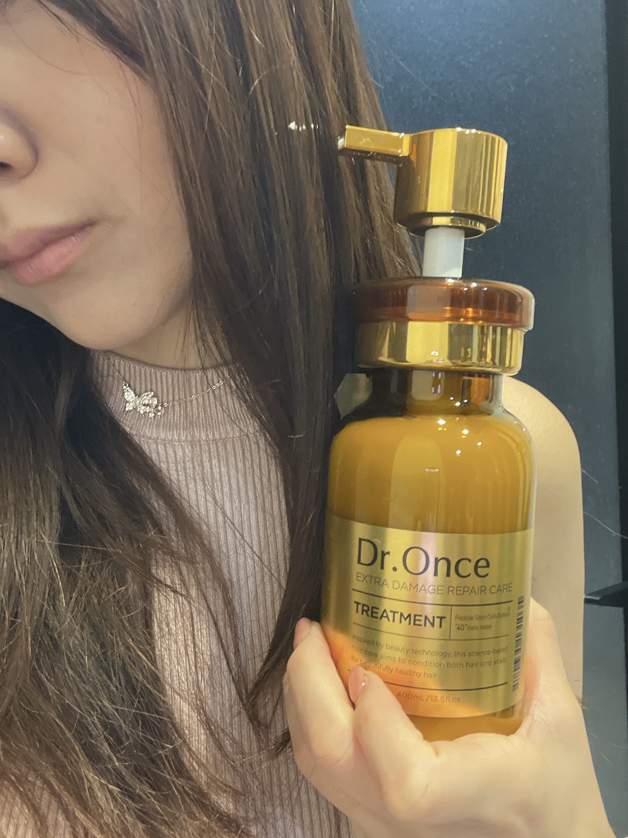 DRワンス エクストラDR シャンプー／ヘアトリートメント  ヘアトリートメント 400ｍL/Dr.Once/市販シャンプーを使ったクチコミ（1枚目）