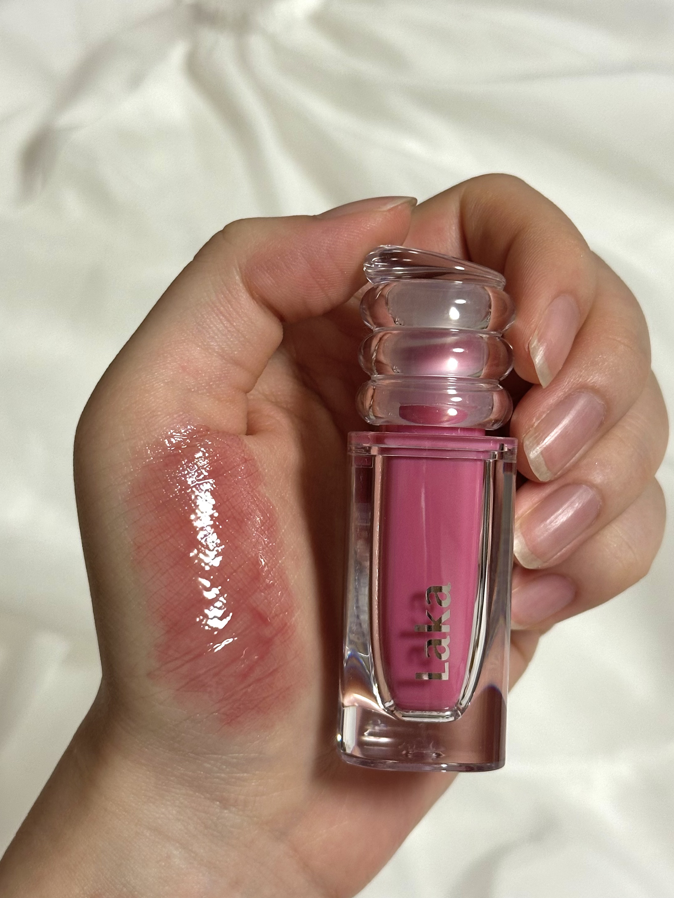 ラカ　マキシグレイヤーティント ＃608　ウィスパー/Laka/リップティントを使ったクチコミ（3枚目）