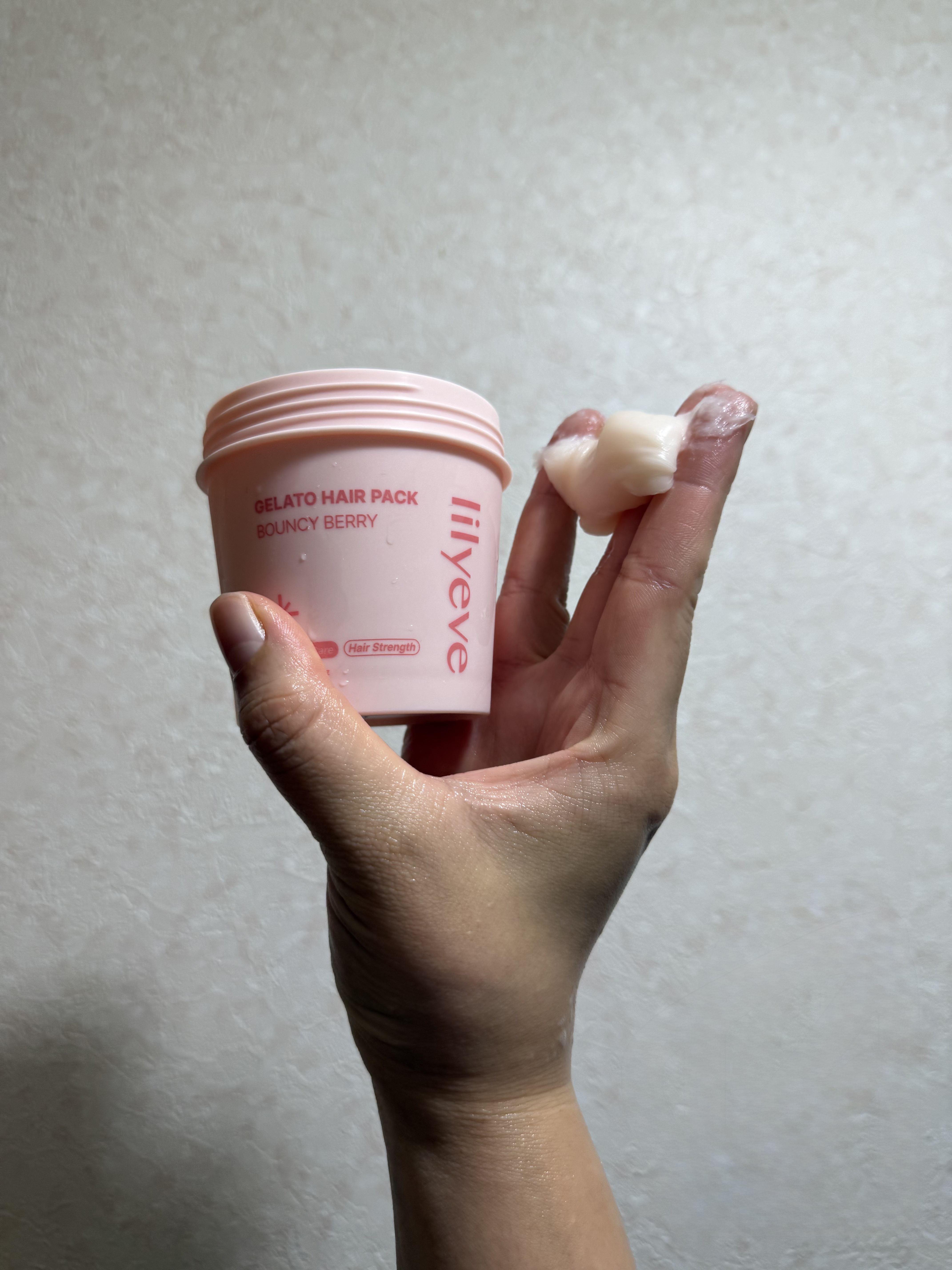 リペアターンジェラートヘアパック バウンシーベリー/リリーイブ/洗い流すヘアトリートメントを使ったクチコミ（1枚目）