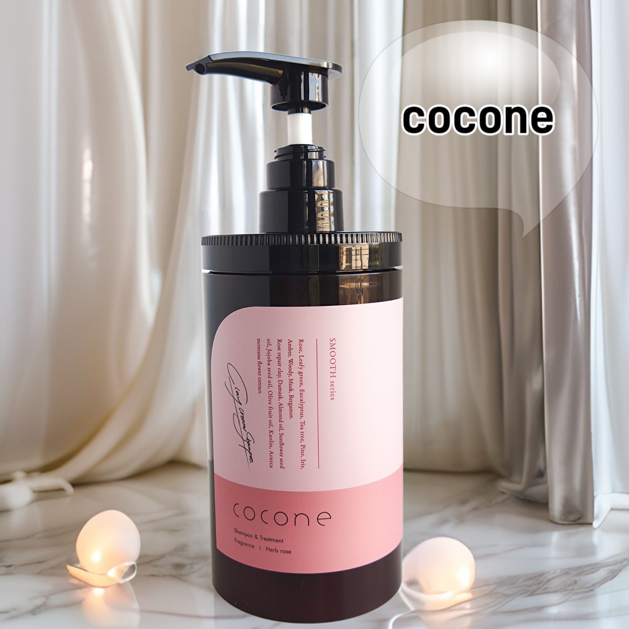 クレイクリームシャンプー（スムース） 380g/cocone/市販シャンプーを使ったクチコミ（1枚目）