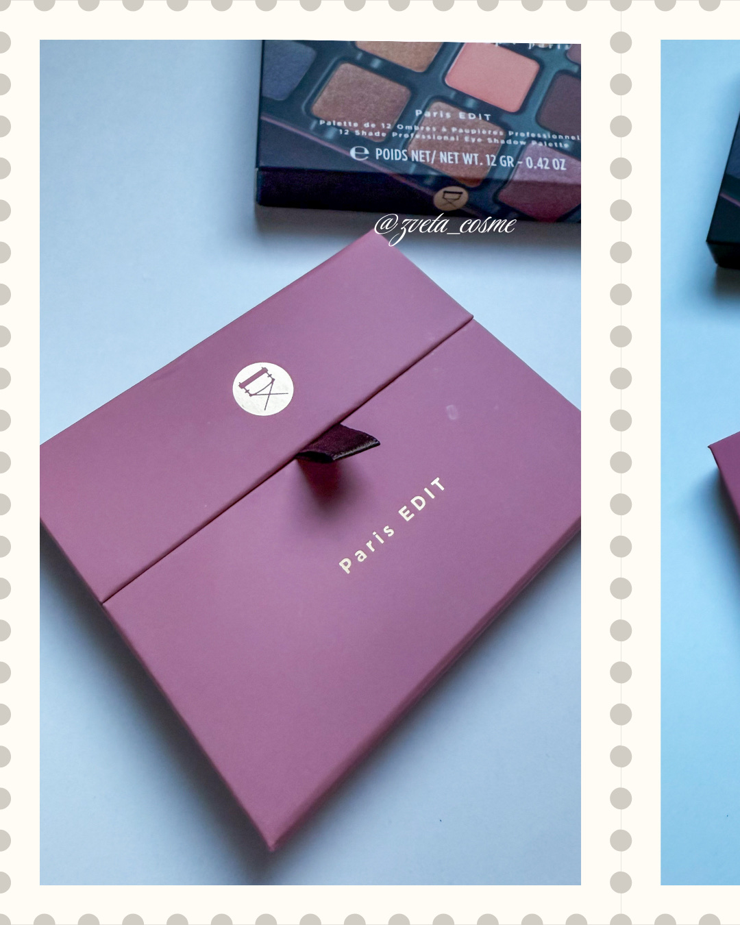 Paris EDIT Eye Shadow Palette/VISEART/アイシャドウパレットを使ったクチコミ（3枚目）