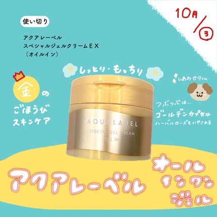 スペシャルジェルクリーム EX (オイルイン)/アクアレーベル/オールインワン化粧品を使ったクチコミ(1枚目)