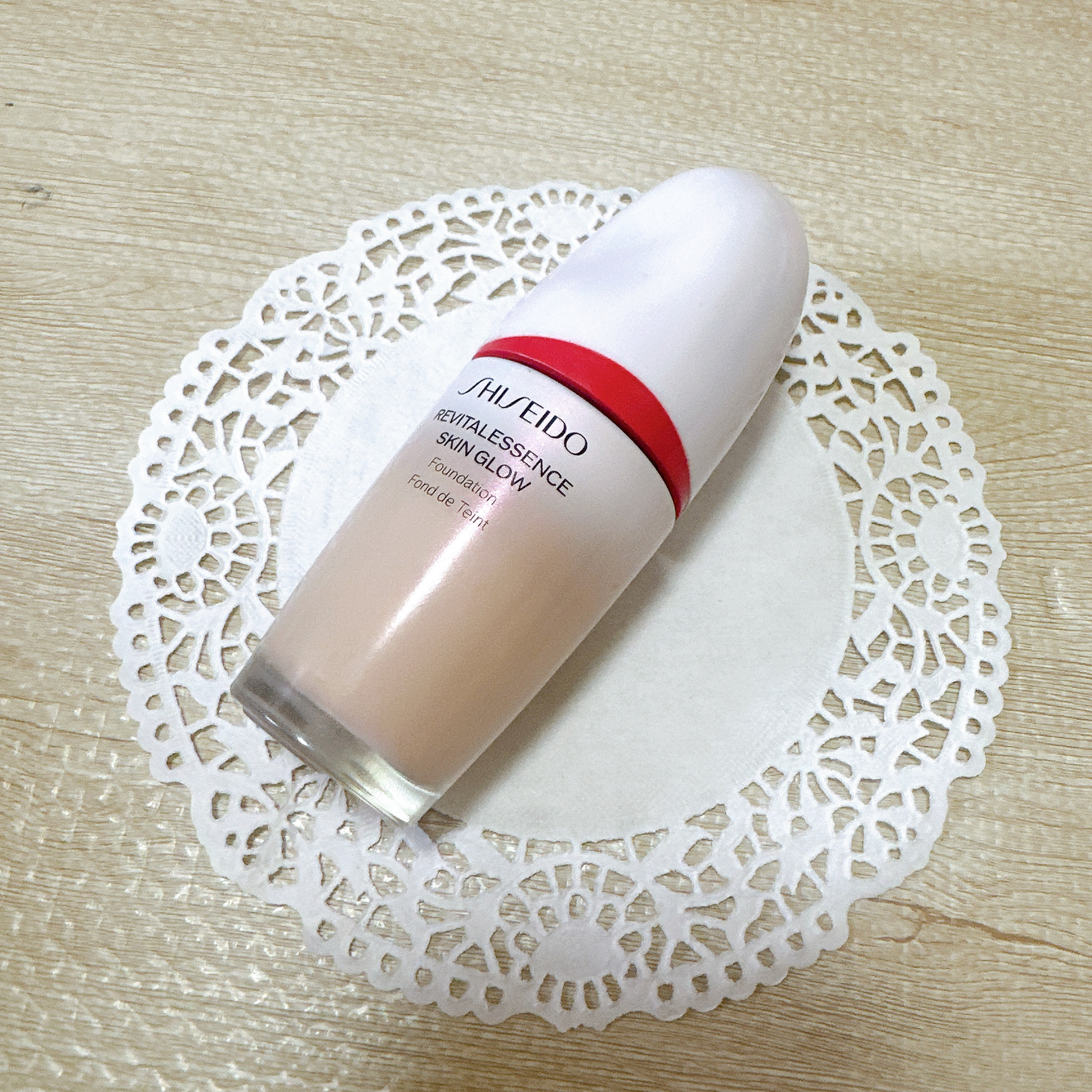 エッセンス スキングロウ ファンデーション 240 Quartz/SHISEIDO/リキッドファンデーションを使ったクチコミ（2枚目）