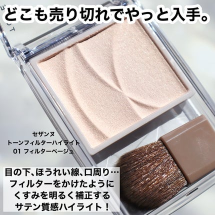 トーンフィルターハイライト/CEZANNE/パウダーハイライトを使ったクチコミ(2枚目)