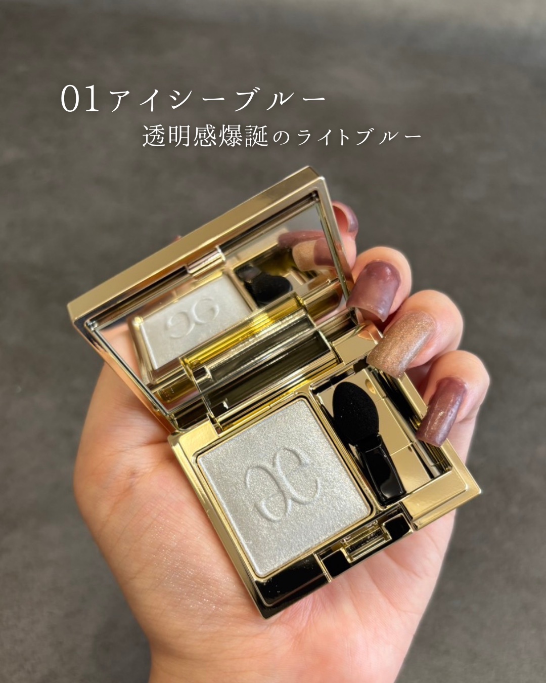 エレガンス プレジール アイズ/Elégance/単色アイシャドウを使ったクチコミ（3枚目）