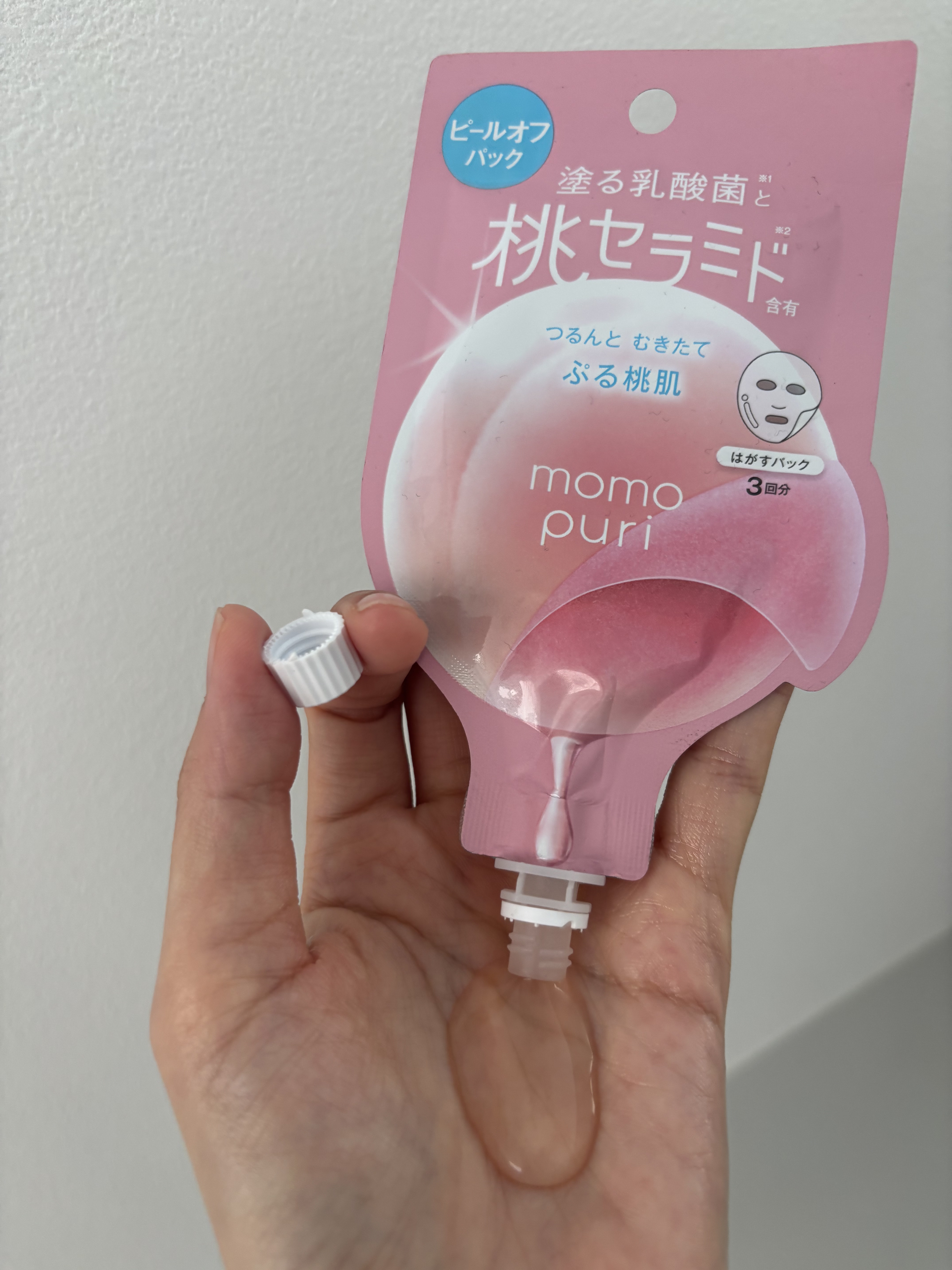 ももぷり フレッシュピールオフパック/ももぷり/ピーリングを使ったクチコミ（3枚目）