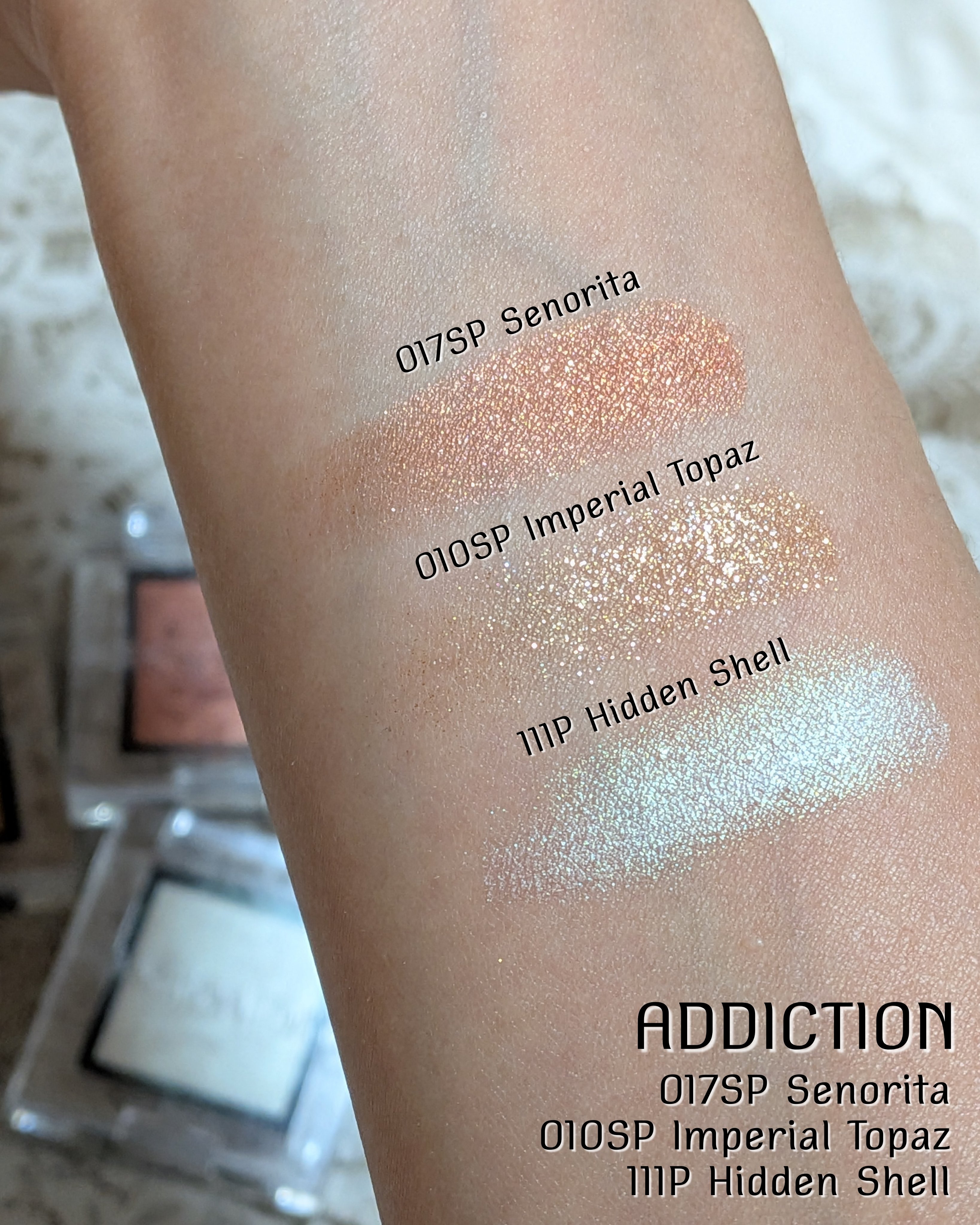 アディクション ザ アイシャドウ スパークル/ADDICTION/単色アイシャドウを使ったクチコミ（2枚目）