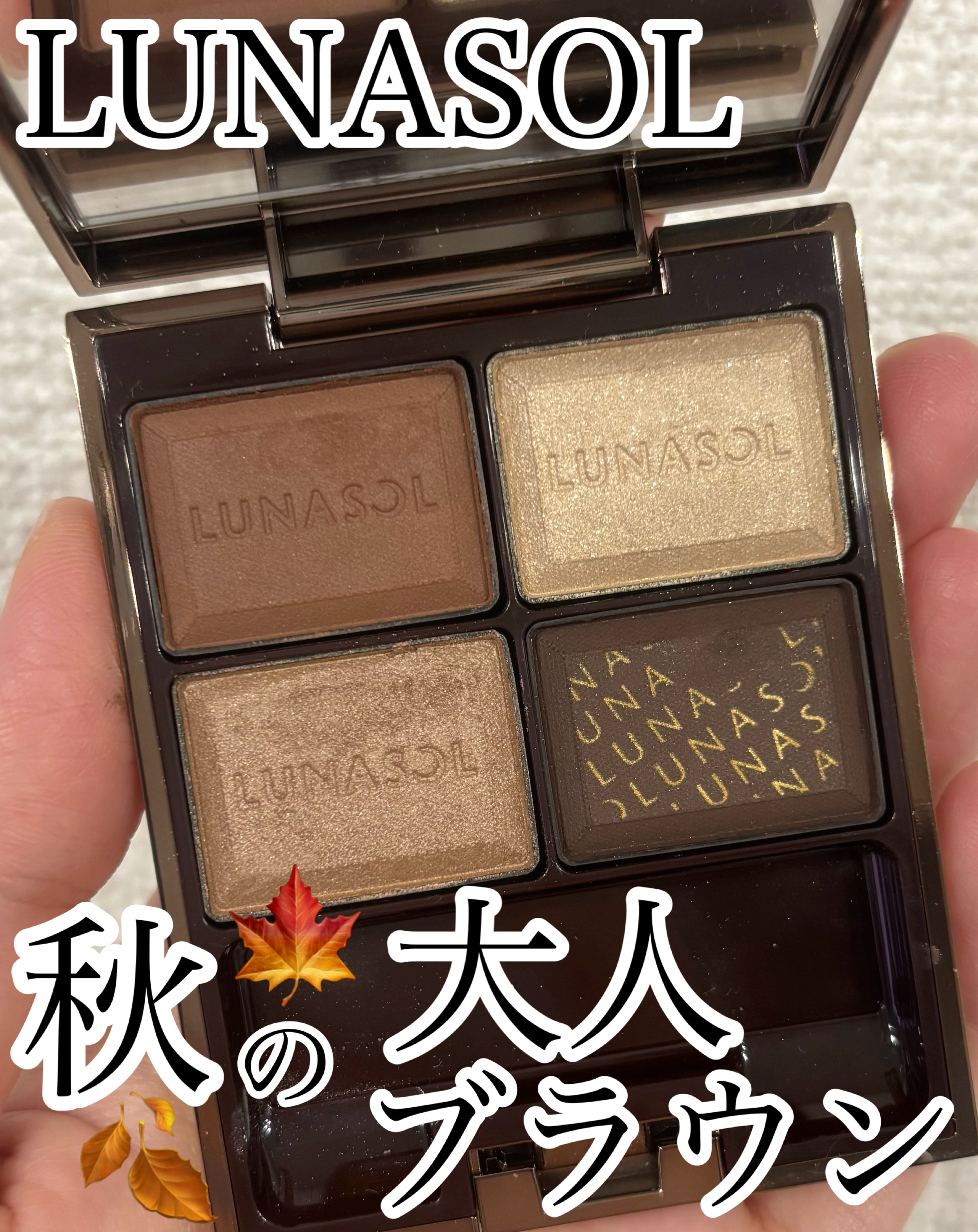 セレクション・ドゥ・ショコラアイズ 02 Chocolat Amer/LUNASOL/アイシャドウパレットを使ったクチコミ（1枚目）