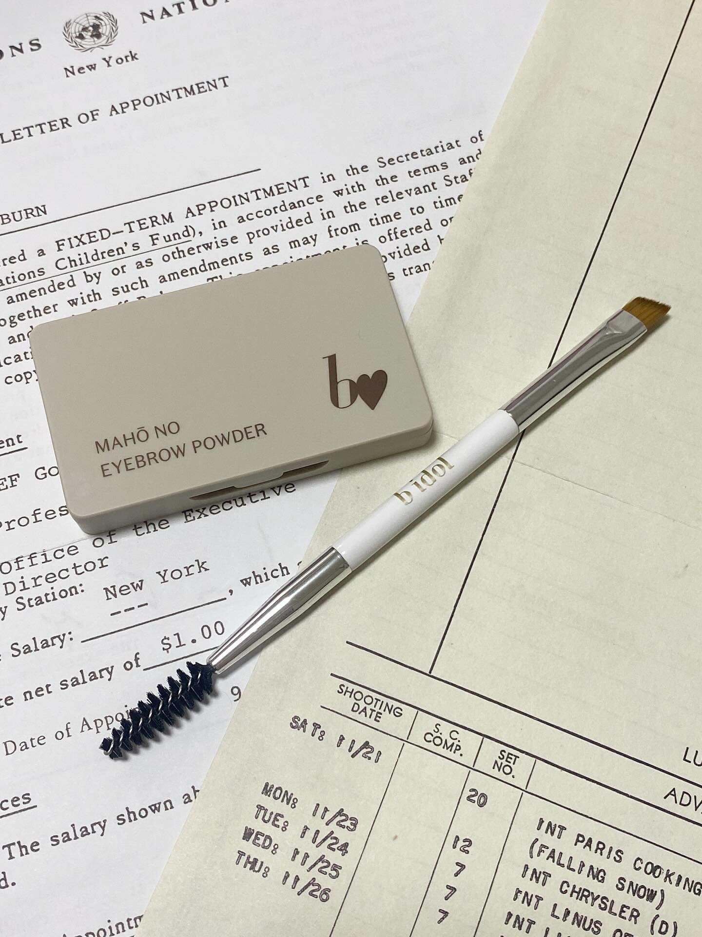 魔法のアイブロウパウダー/b idol/パウダーアイブロウを使ったクチコミ（2枚目）