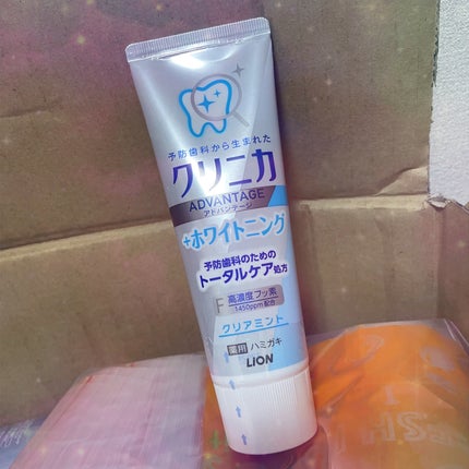 クリニカアドバンテージ+ホワイトニング ハミガキ/クリニカ/歯磨き粉を使ったクチコミ(1枚目)