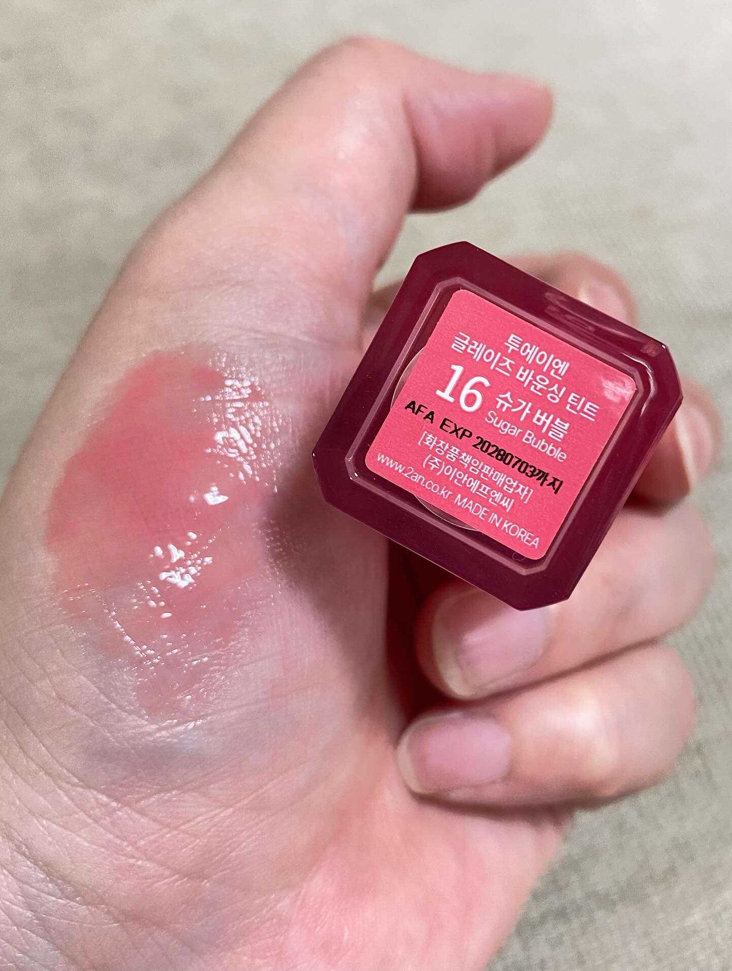 グレイズバウンシングティント/2aN/リップティントを使ったクチコミ（2枚目）