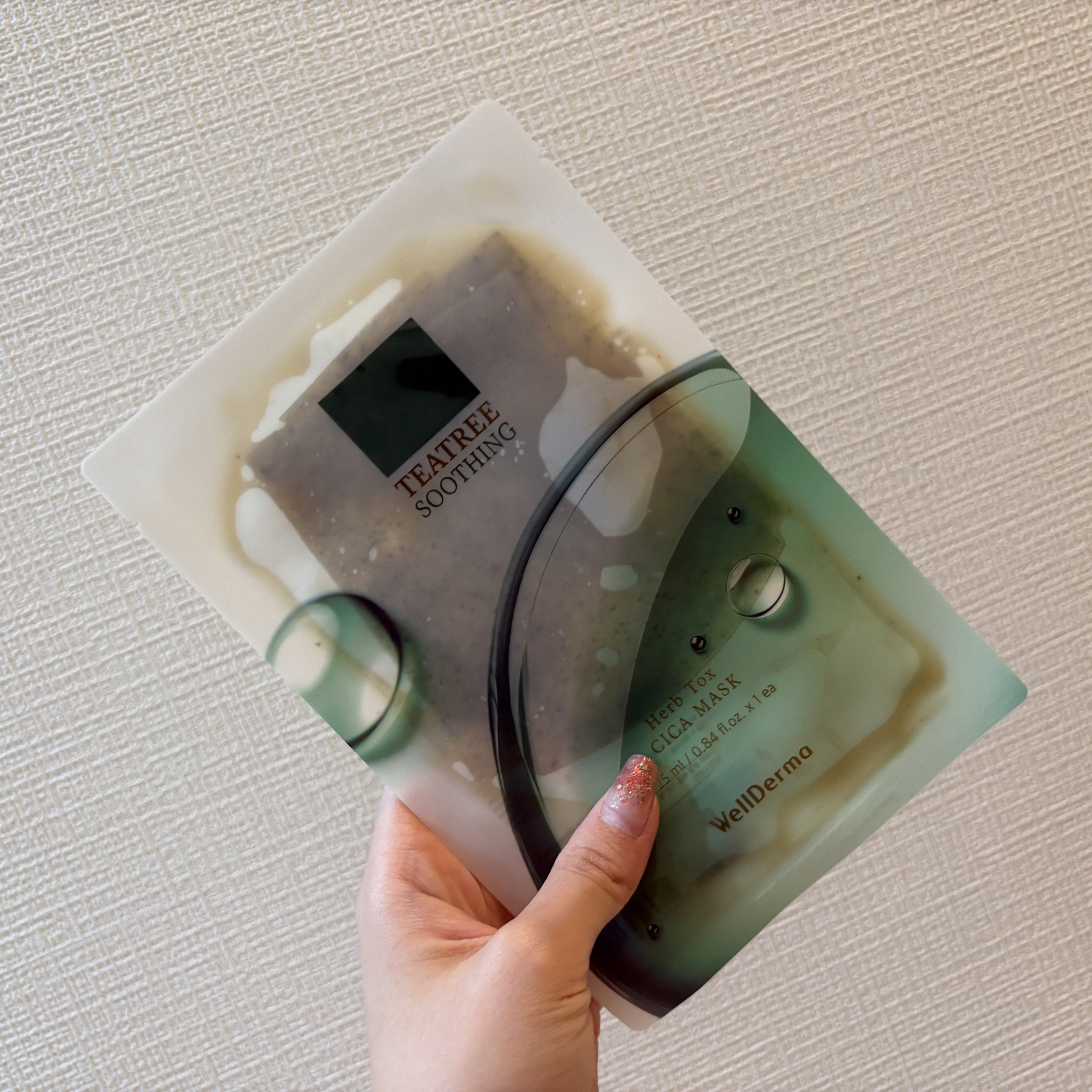 ティーツリーハーブシカマスクパック/WellDerma/シートマスク・パックを使ったクチコミ（1枚目）