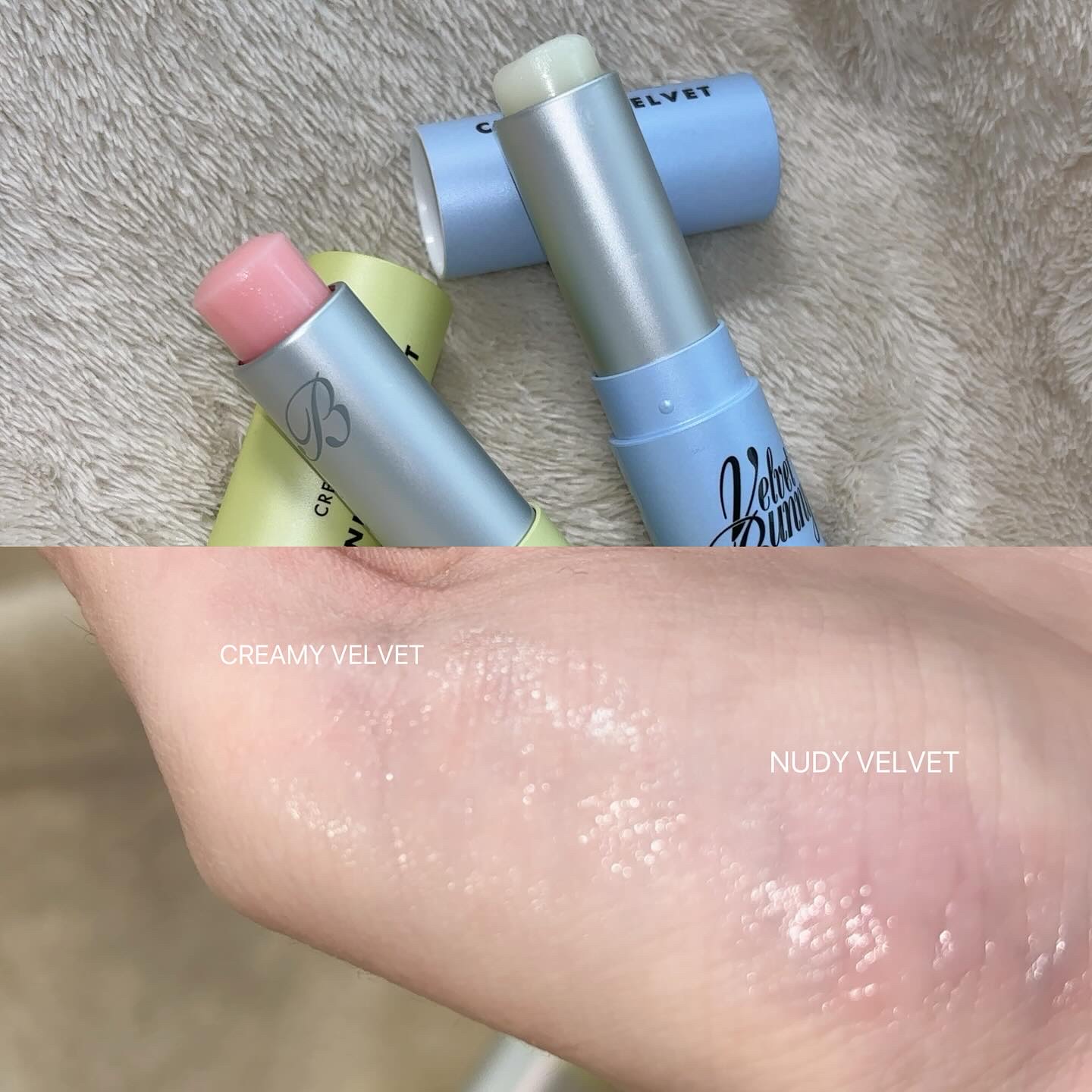 クリーミーリップシャイン/Velvet Bunny/リップクリームを使ったクチコミ（3枚目）