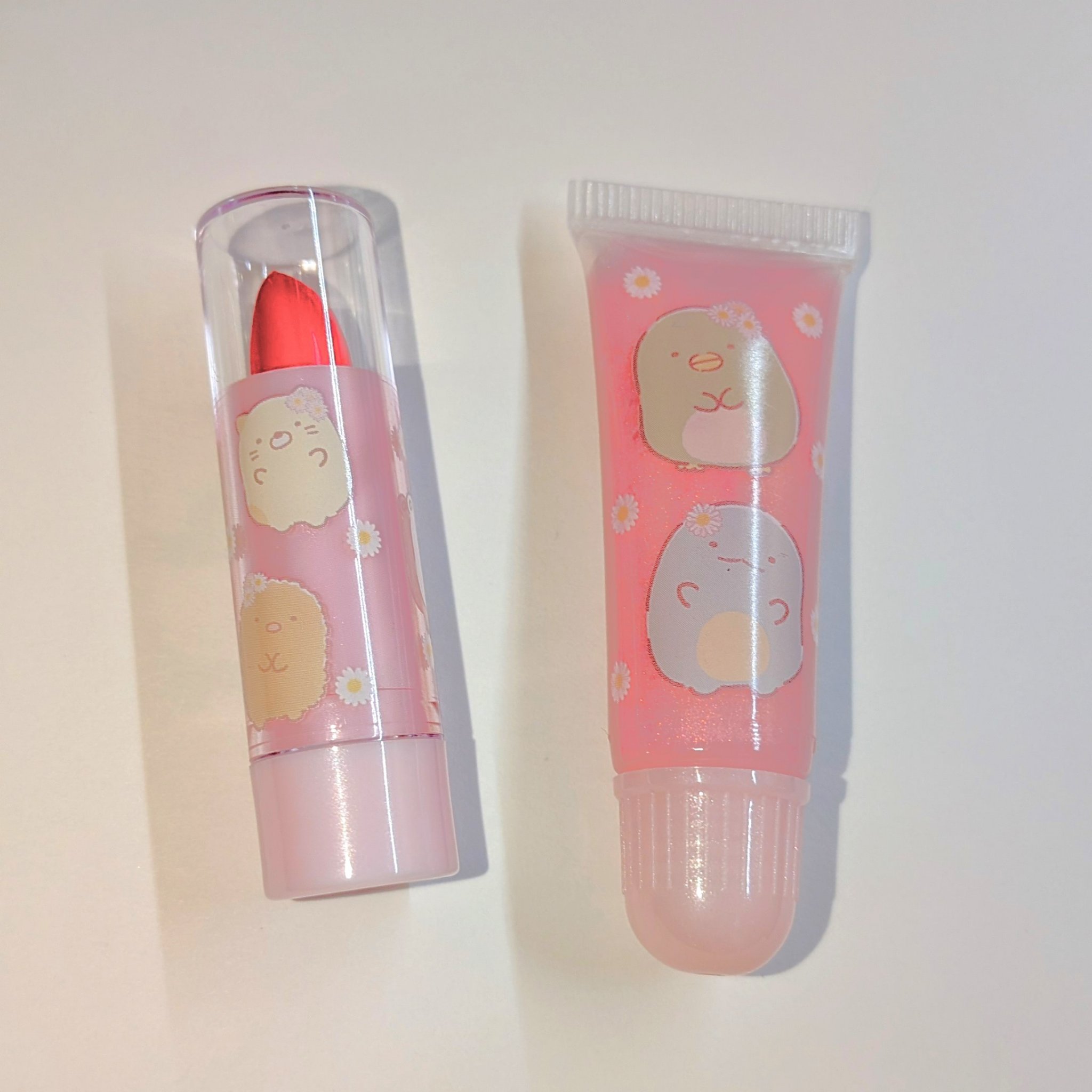 サンエックス すみっコぐら しリップスティック&リッ プグロスセット/サンエックス/メイクアップキットを使ったクチコミ（1枚目）