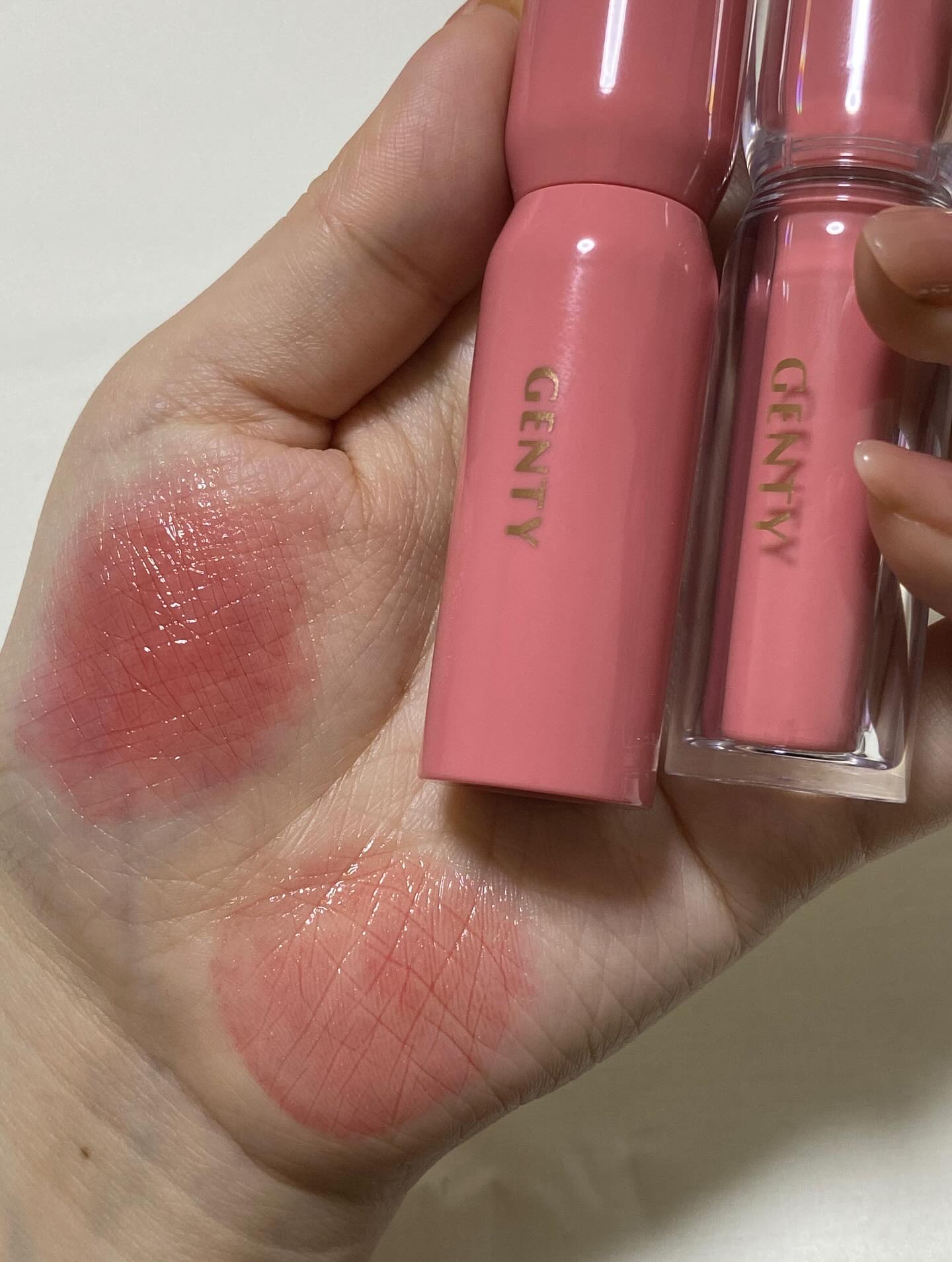 ジェンティー　モチュルンリップティント 002m アドアピンク/GENTY/リップティントを使ったクチコミ（2枚目）