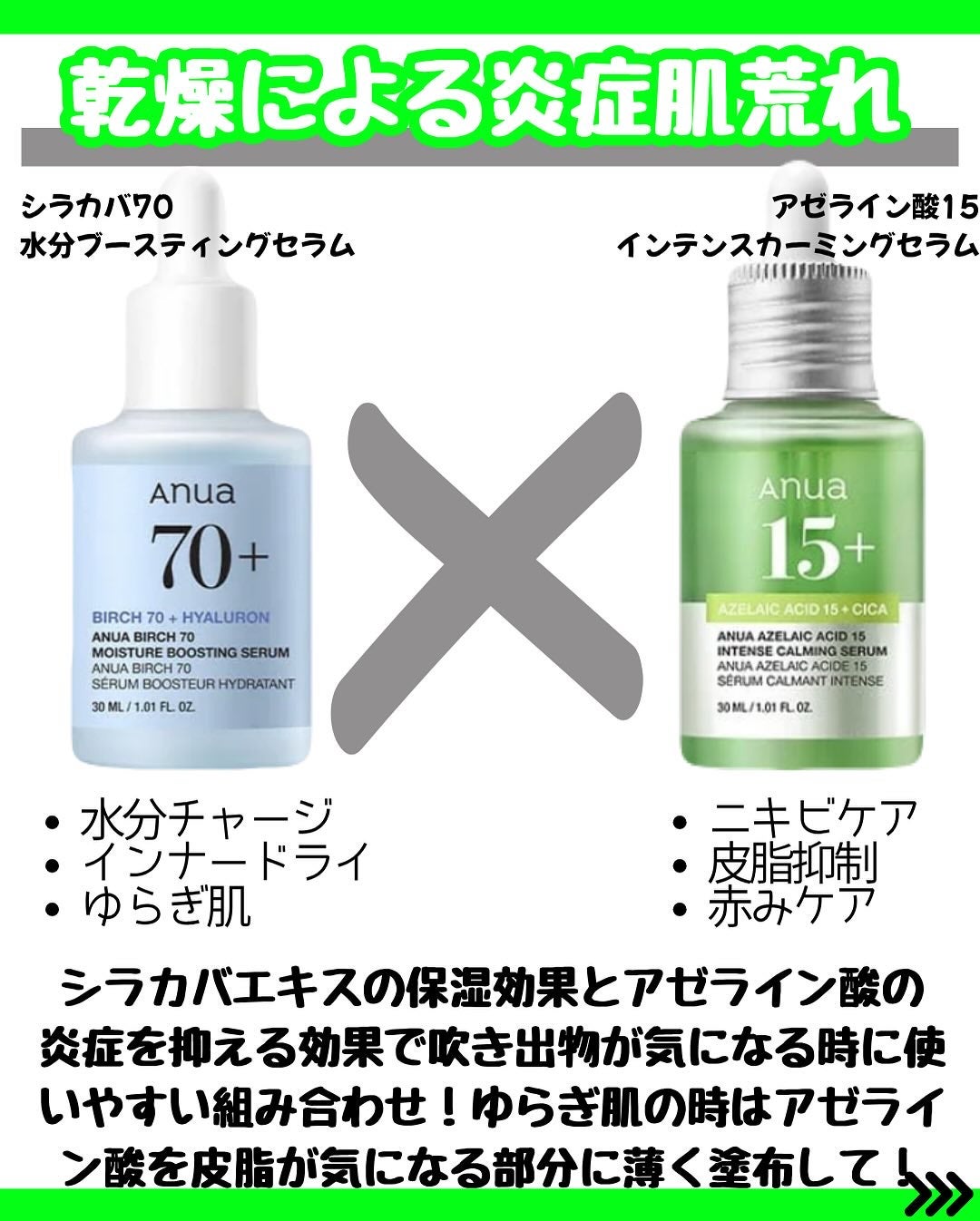 なぎ on LIPS 「\✨【アヌアセラム組み合わせ】✨/こんばんは🐰なぎです!↓その..」(8枚目)