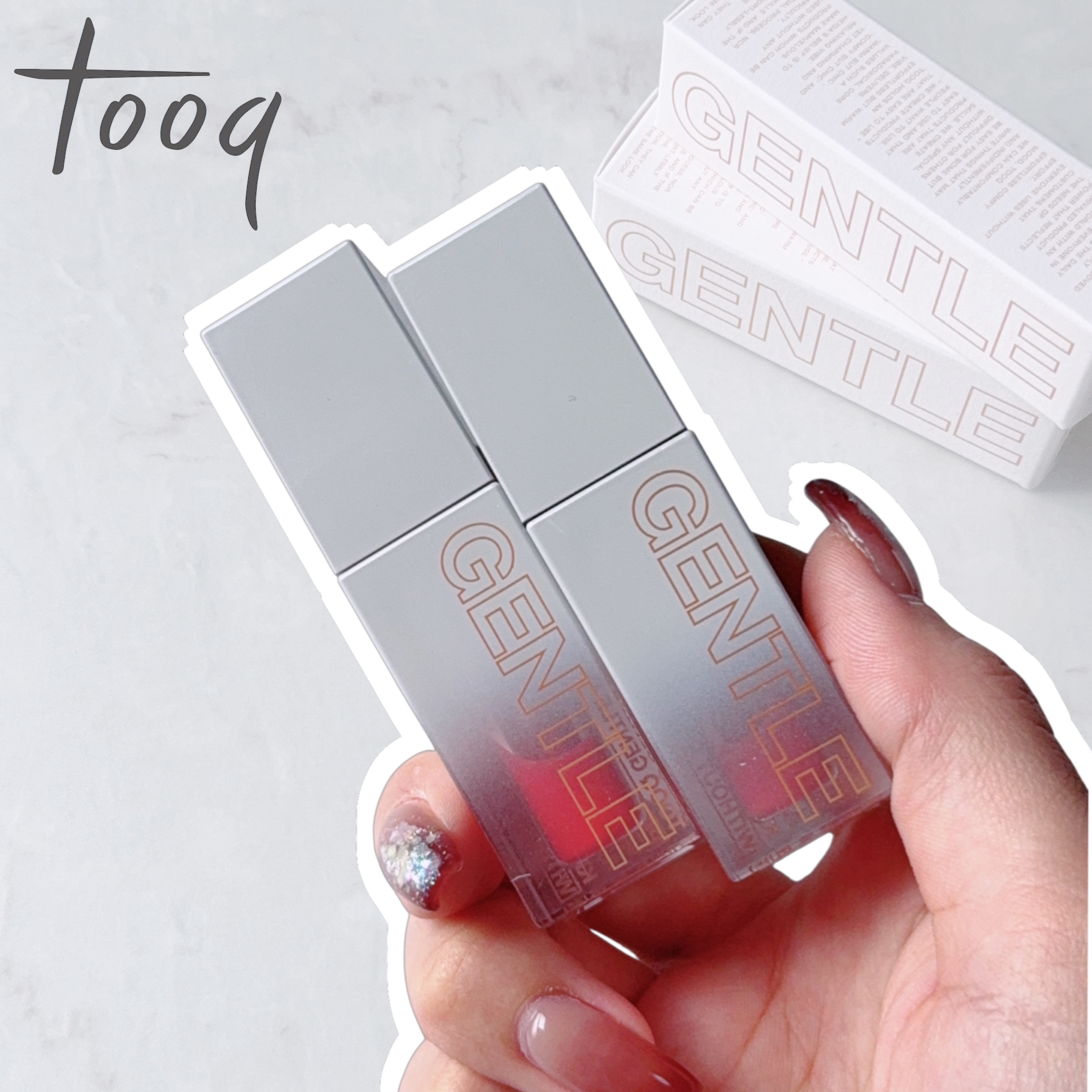 ジェントルキスグロウティント/Tooq/リップティントを使ったクチコミ（1枚目）