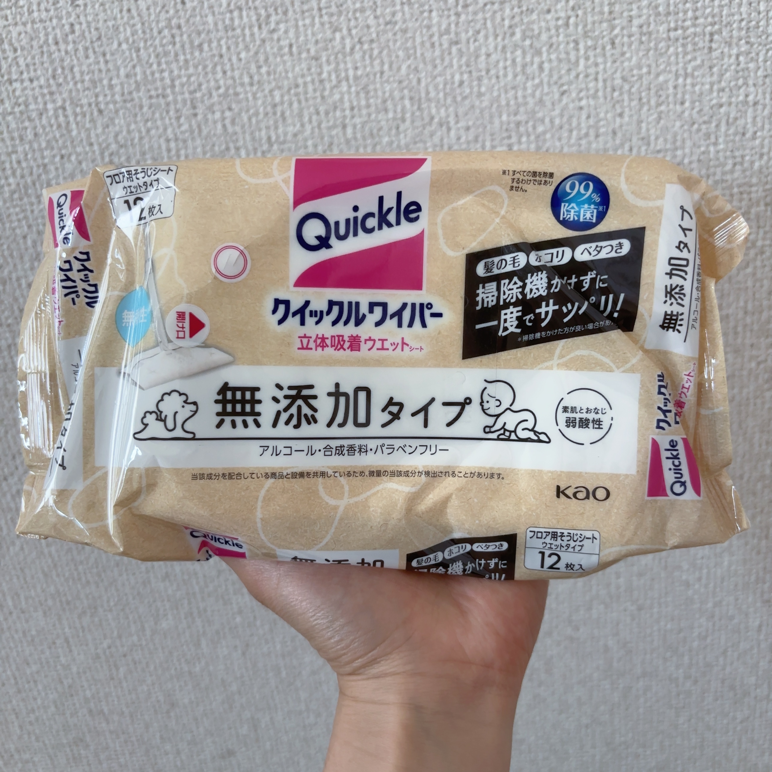 クイックルワイパー 立体吸着ウエットシート 無添加タイプ/クイックル/その他を使ったクチコミ（1枚目）