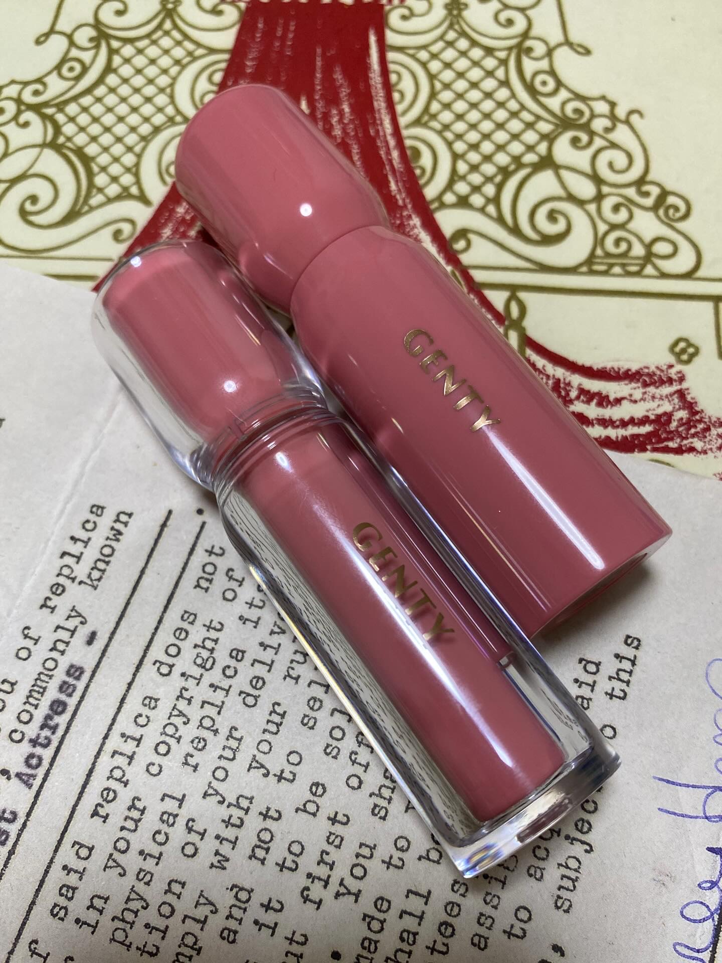 ジェンティー　モチュルンリップティント 002m アドアピンク/GENTY/リップティントを使ったクチコミ（1枚目）