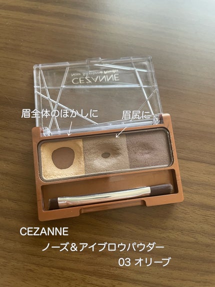ノーズ&アイブロウパウダー/CEZANNE/パウダーアイブロウを使ったクチコミ(6枚目)