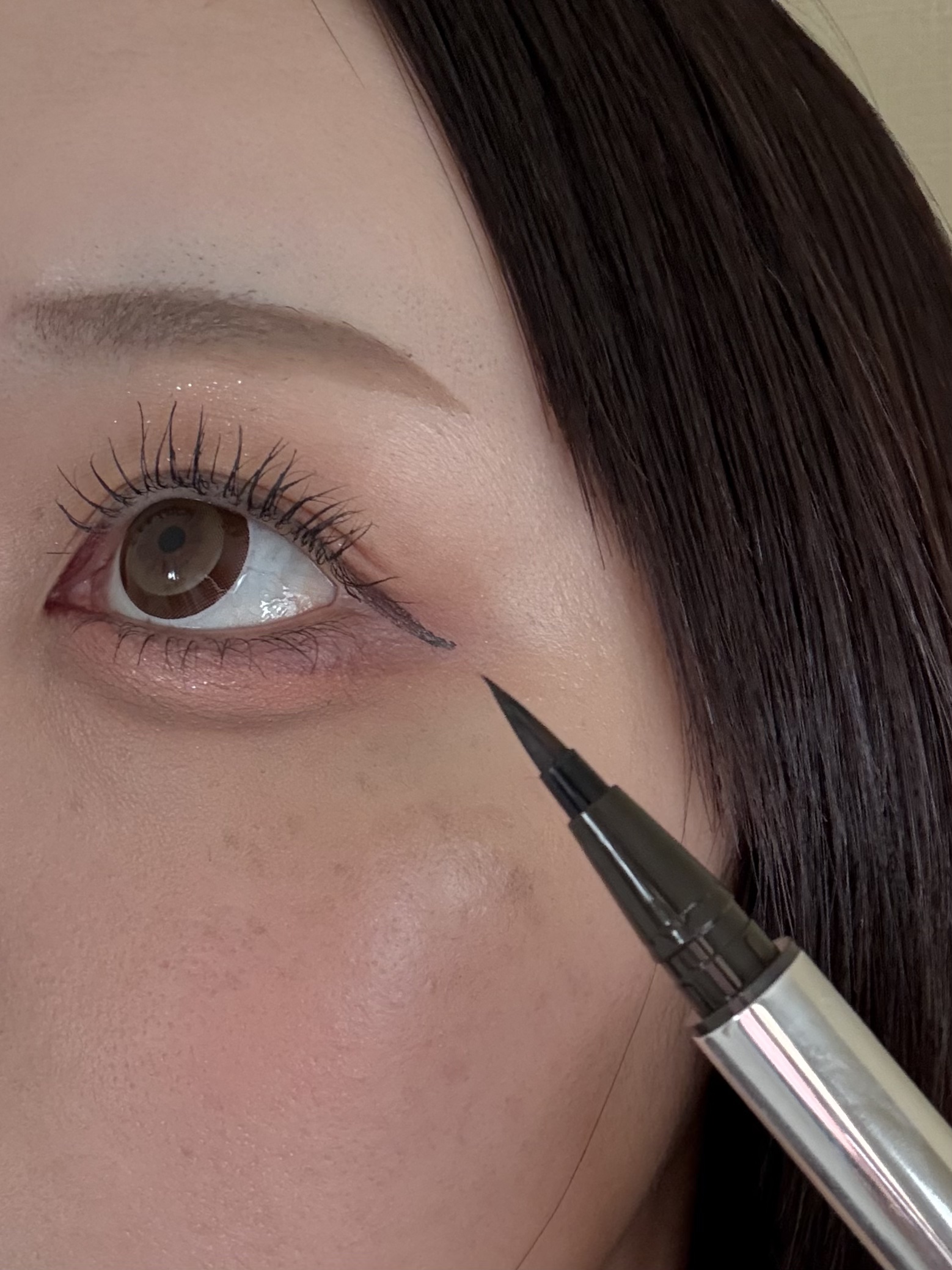 マスコード　スリークリキッド　アイライナー　/MASCODE/リキッドアイライナーを使ったクチコミ（3枚目）