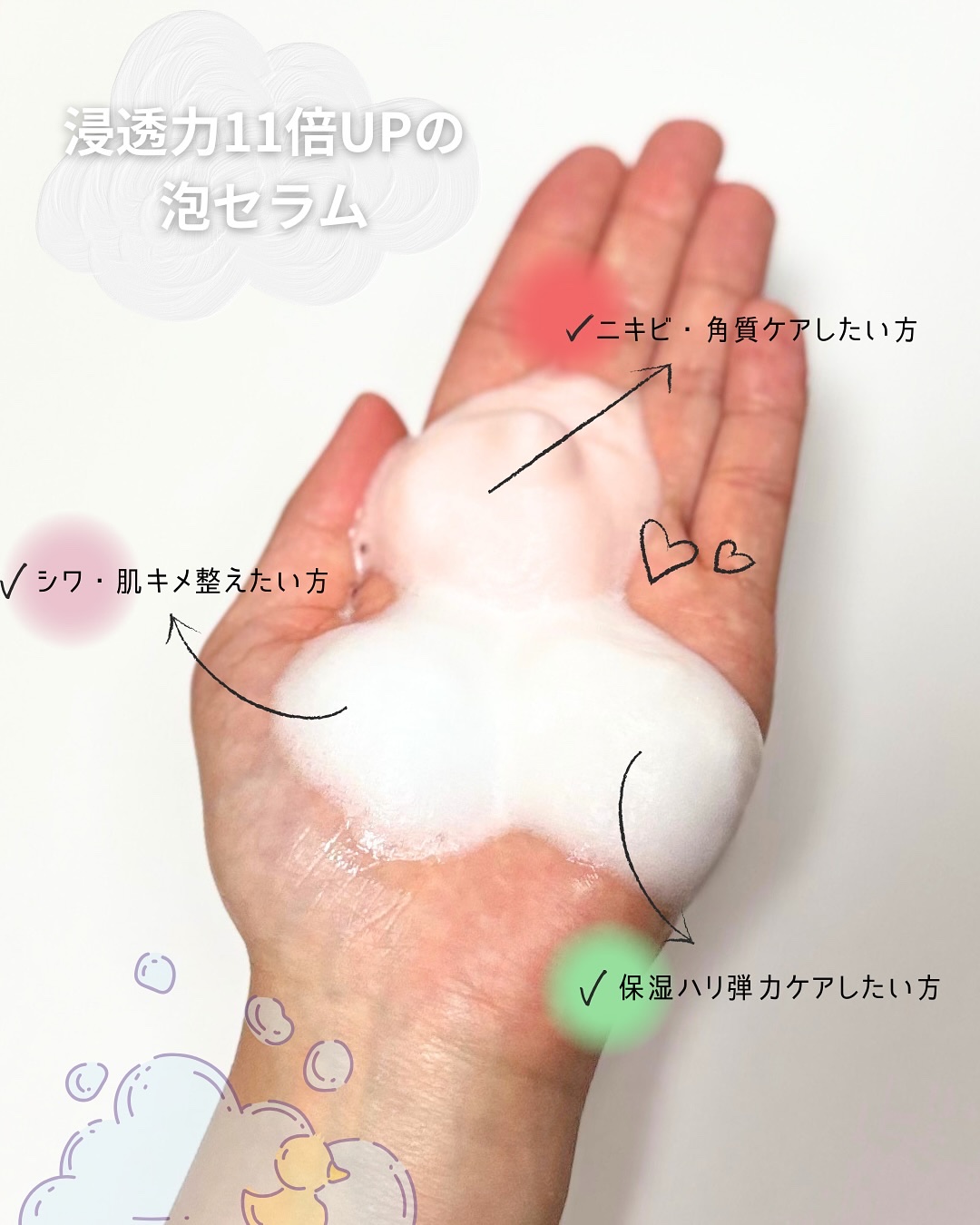 レチノール コラーゲン ピンクマイクロバブルセラム/VT/美容液を使ったクチコミ（1枚目）