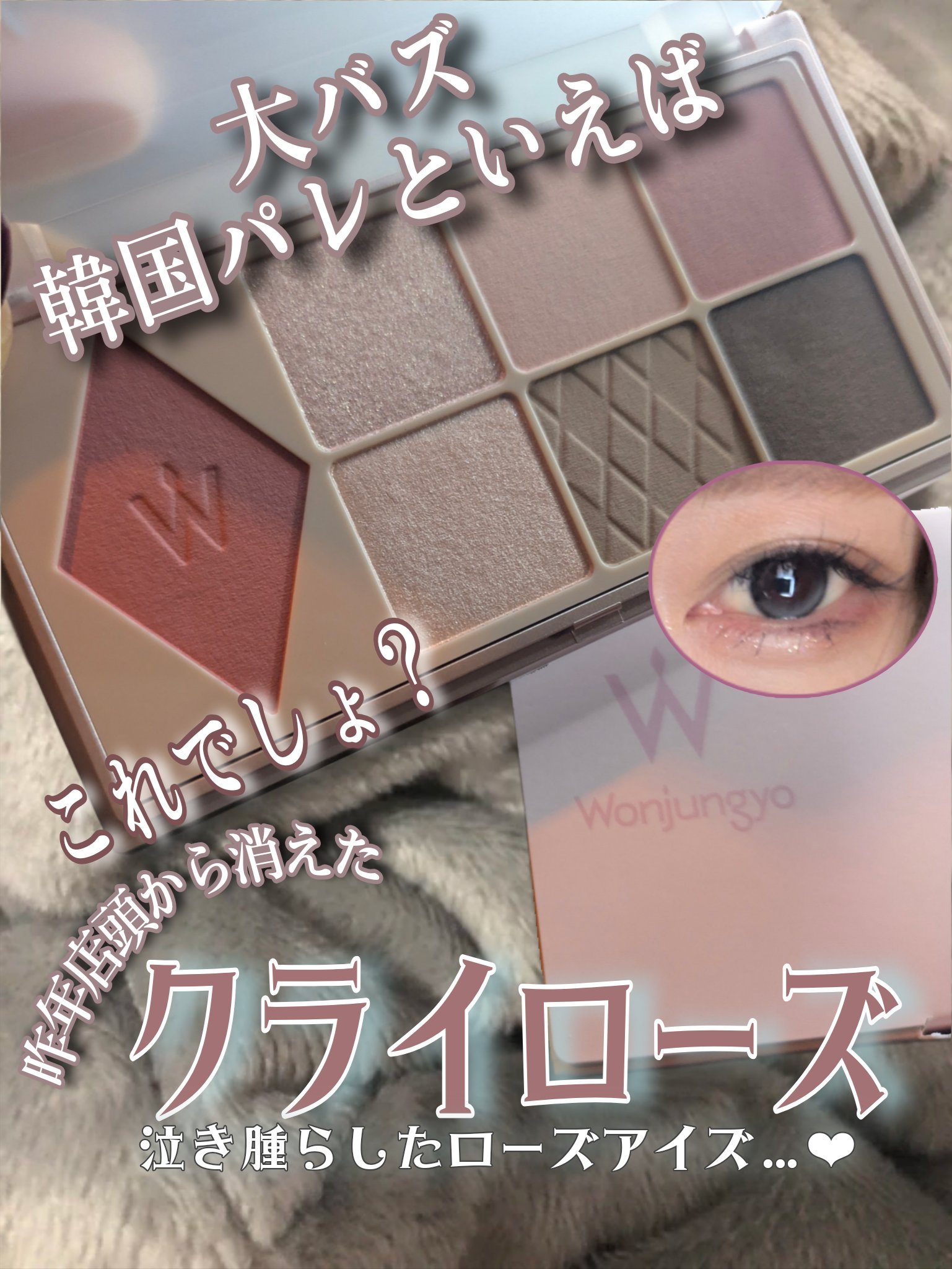 ウォンジョンヨ Ｗ デイリームードアップパレット /Wonjungyo/アイシャドウパレットを使ったクチコミ（1枚目）